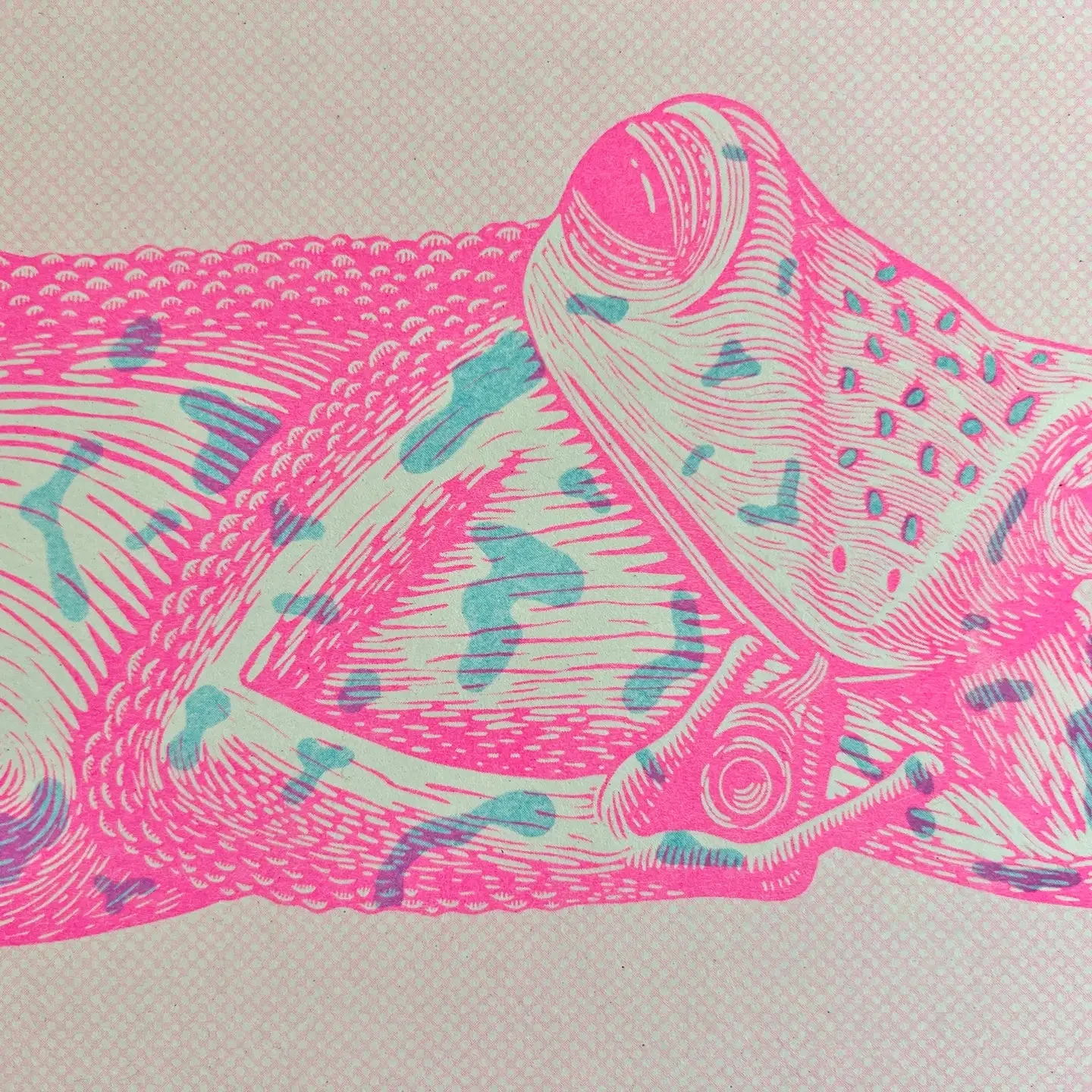 'Ribbit For Her Pleasure' Sexy Frog Riso Art Print - Image 2