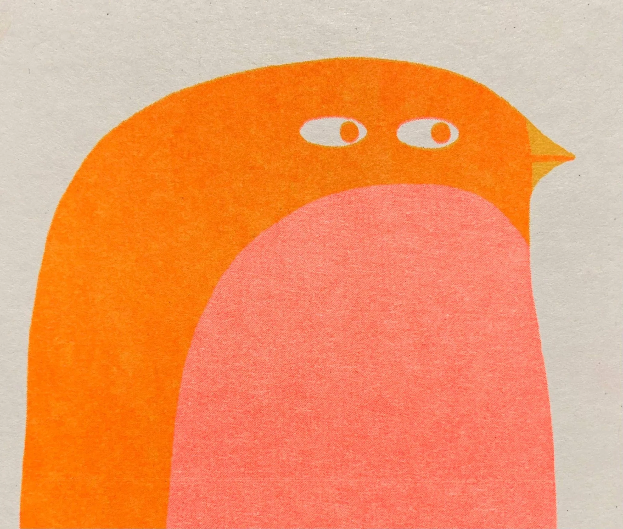 Bird Riso Greetings Card