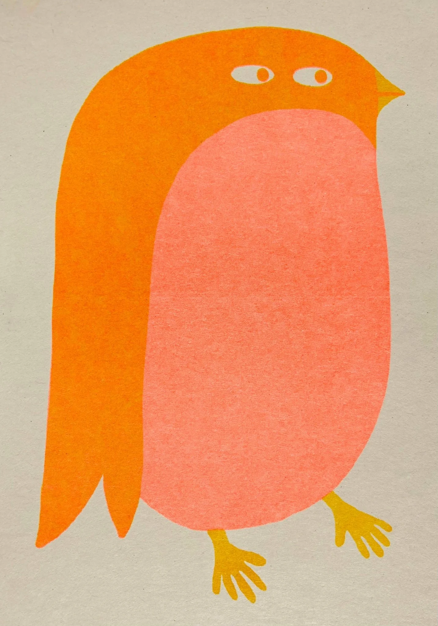 Bird Riso Greetings Card - Image 3