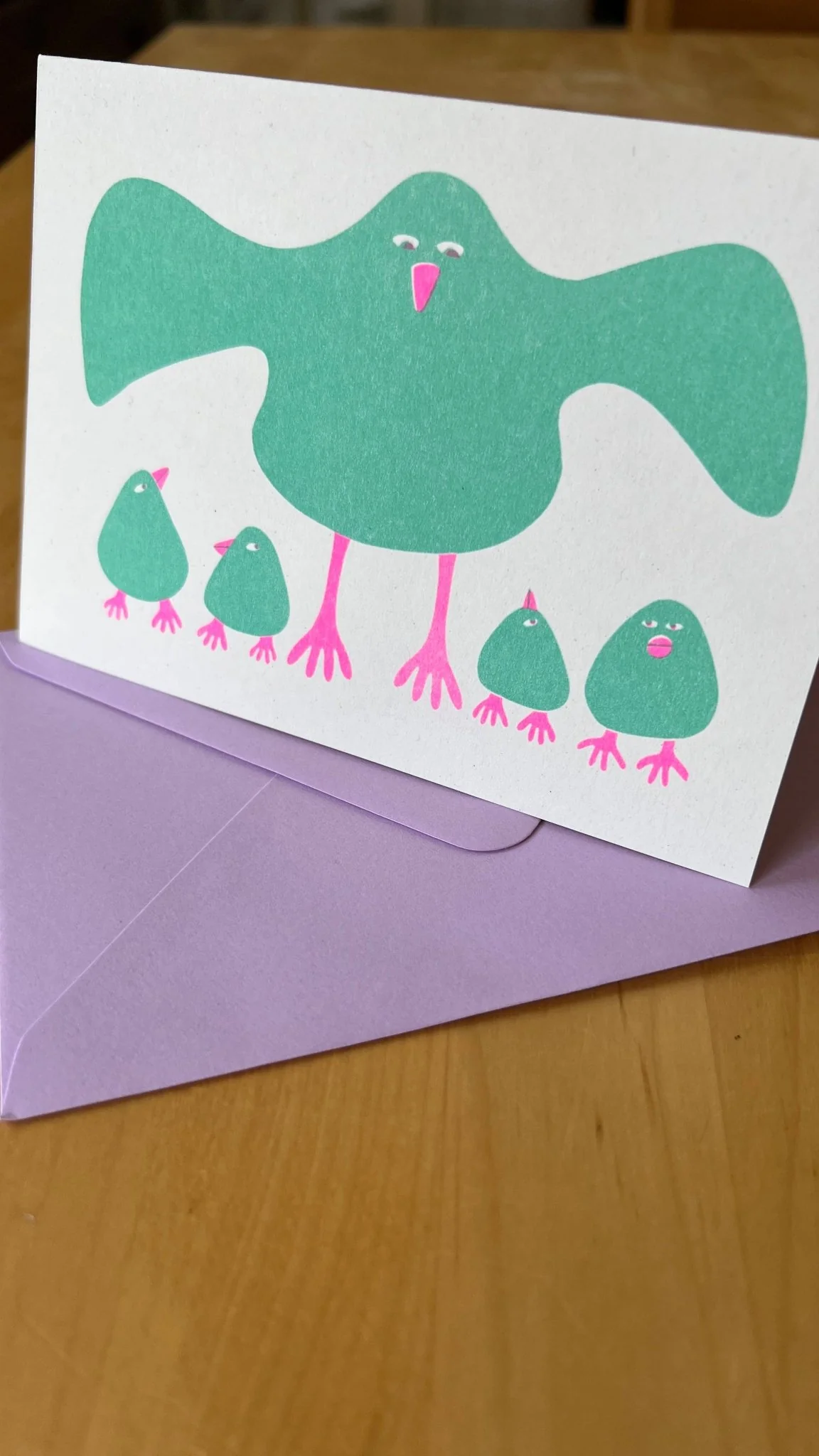 Brood Bird Riso Greetings Card - Image 5