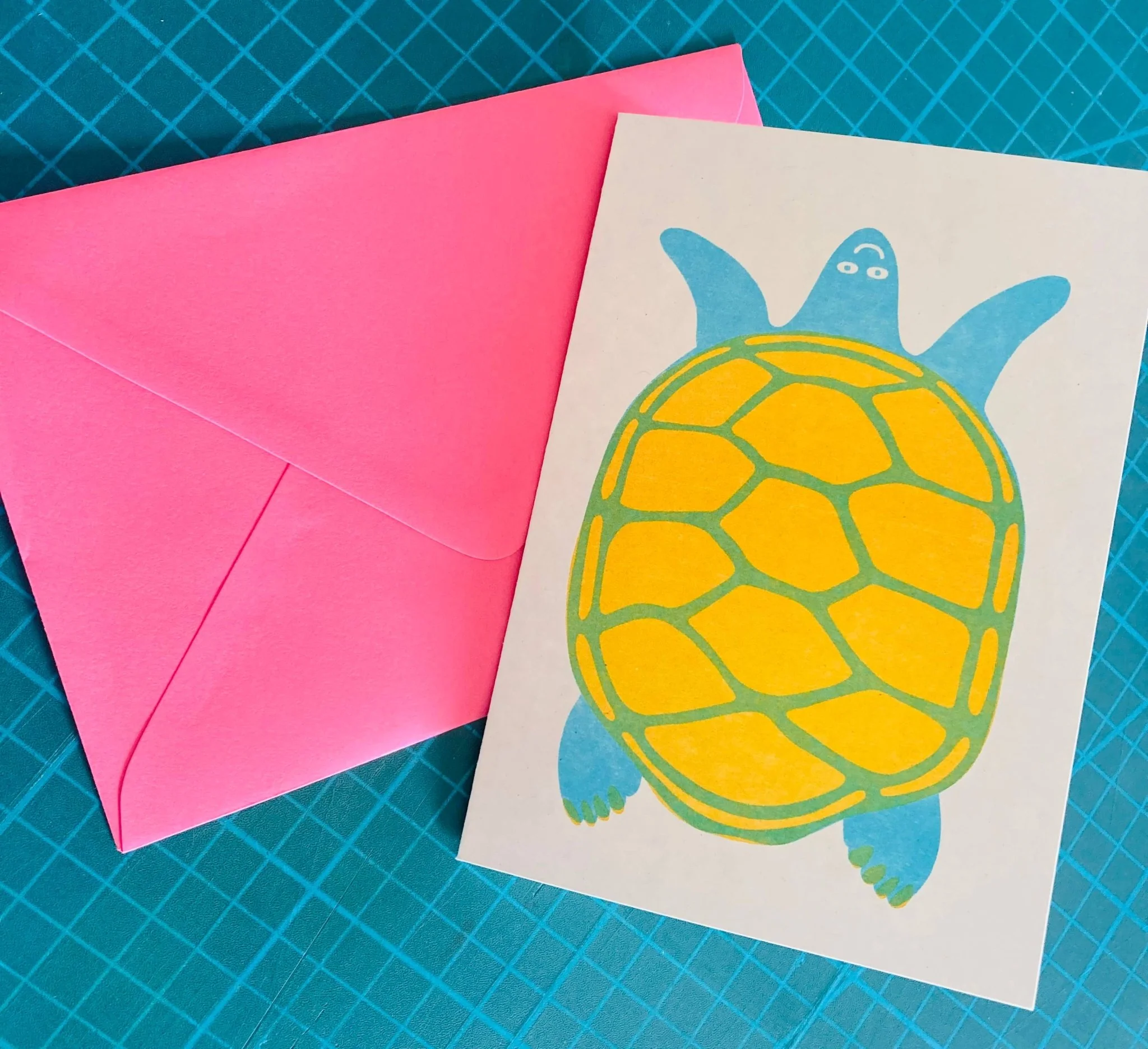 Turtle Riso Greetings Card - Image 2