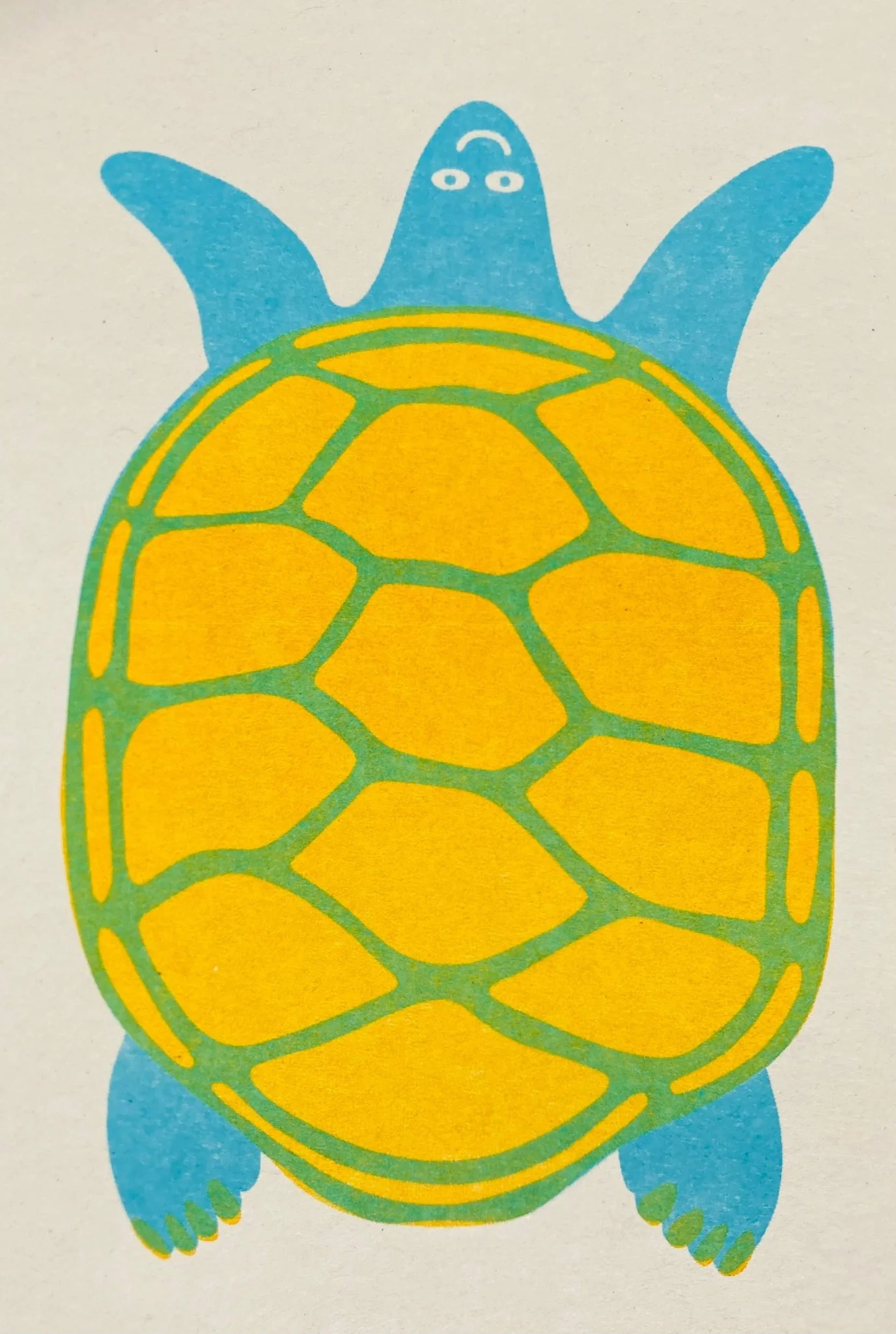 Turtle Riso Greetings Card - Image 3