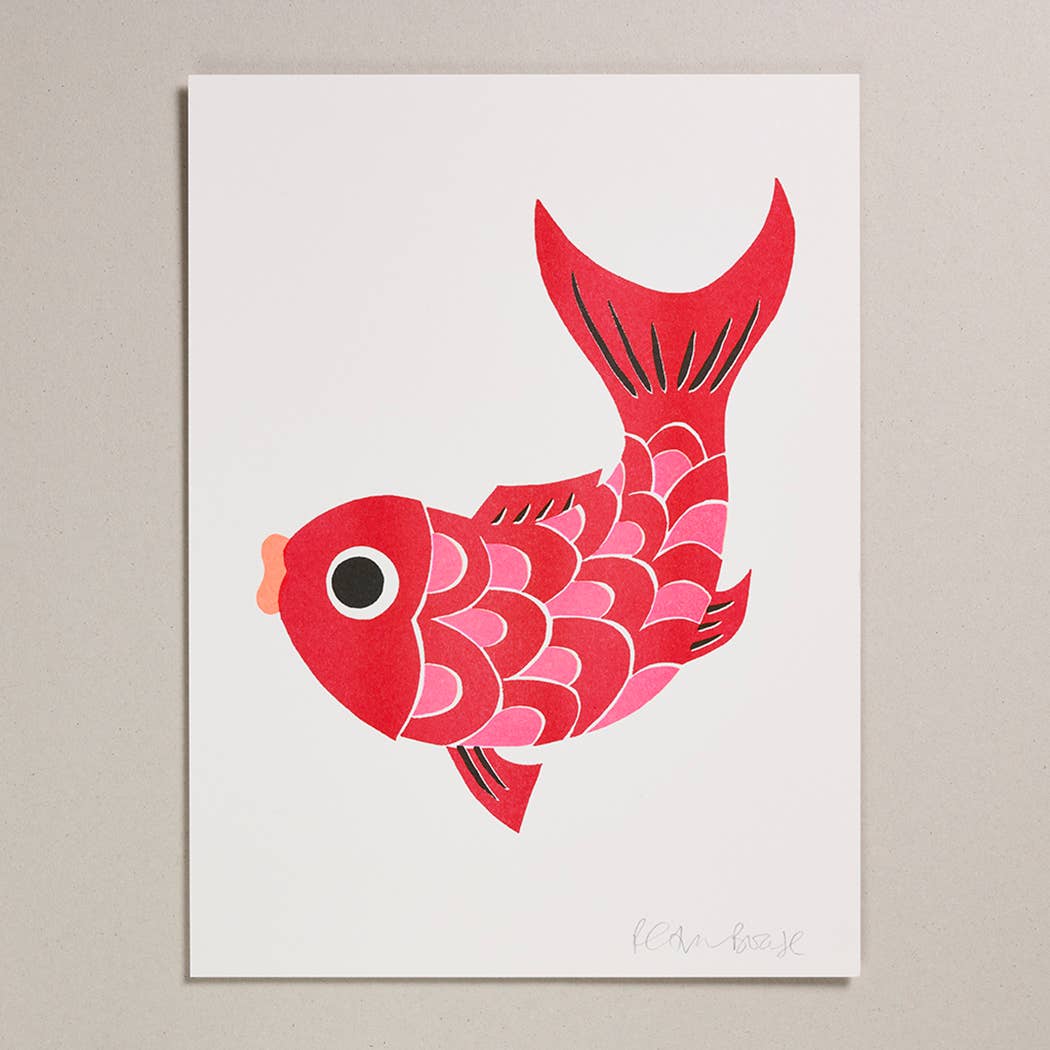 Koi Fish Risograph Print - Image 3
