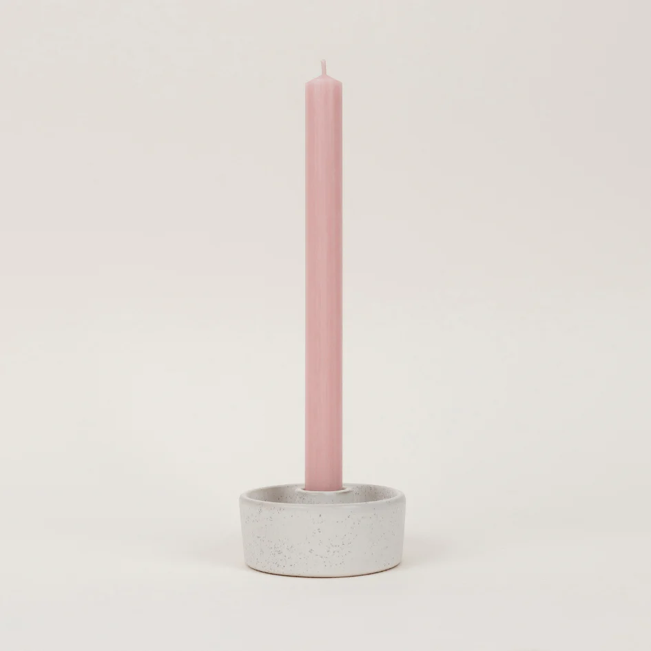Rose Quartz Pink - St Eval Church Dinner Candle - Image 3