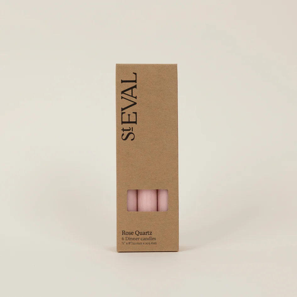 Rose Quartz Pink - St Eval Church Dinner Candle - Image 4