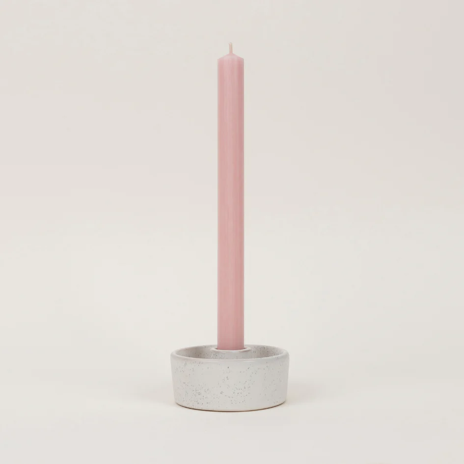 Rose Quartz Pink - St Eval Church Dinner Candle - Image 6