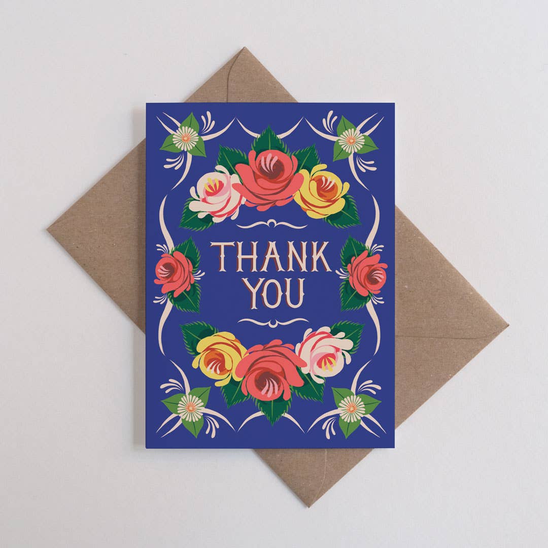 Roses & Castles - Thank You | Thank you card | Gratitude, floral