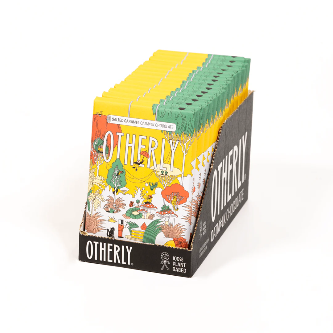 Salted Caramel // 130G // Vegan // OATM*LK CHOCOLATE BAR - Image 3