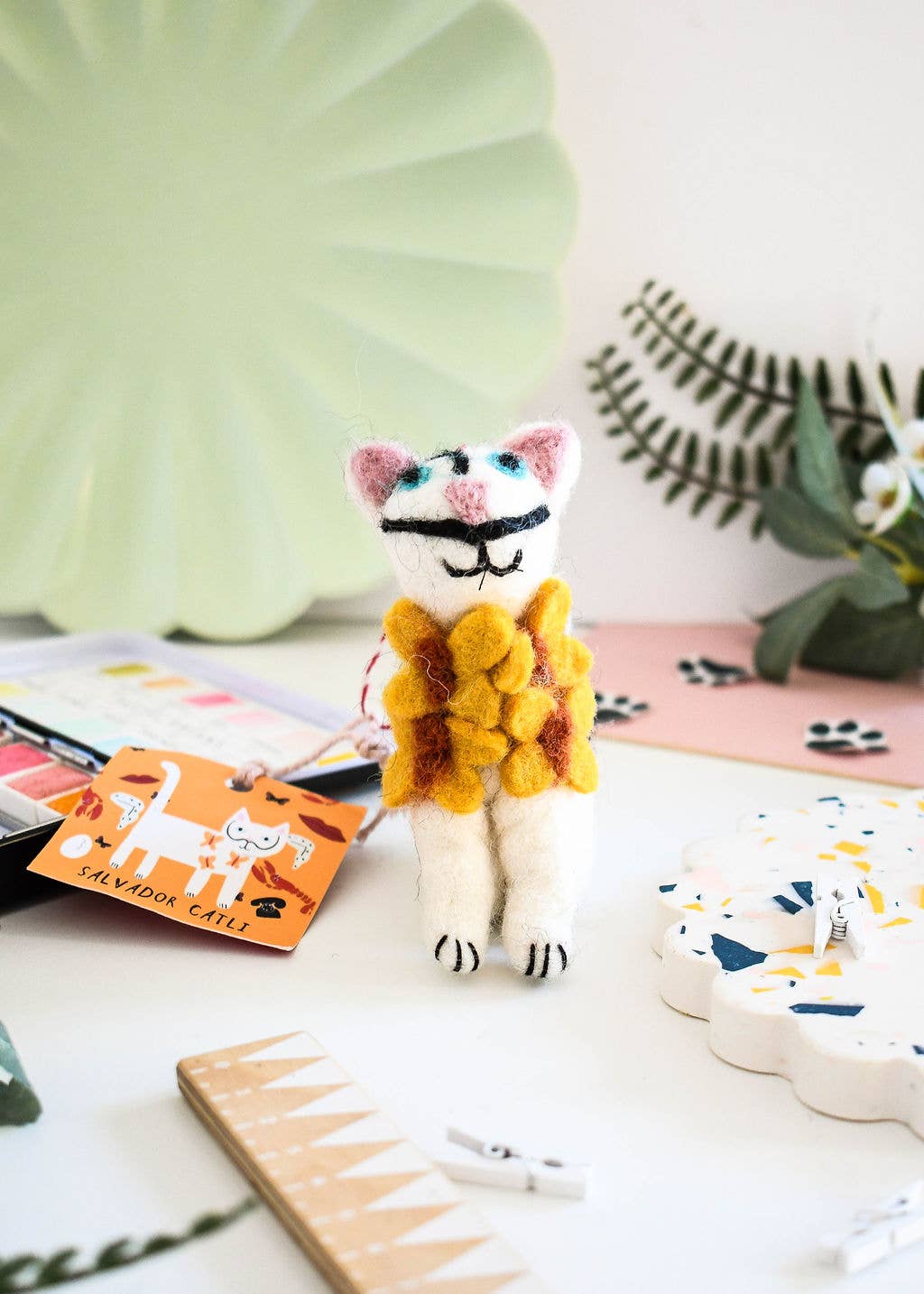Niaski Salvador Catli Felt Decoration – Handmade Fair Trade - Image 3