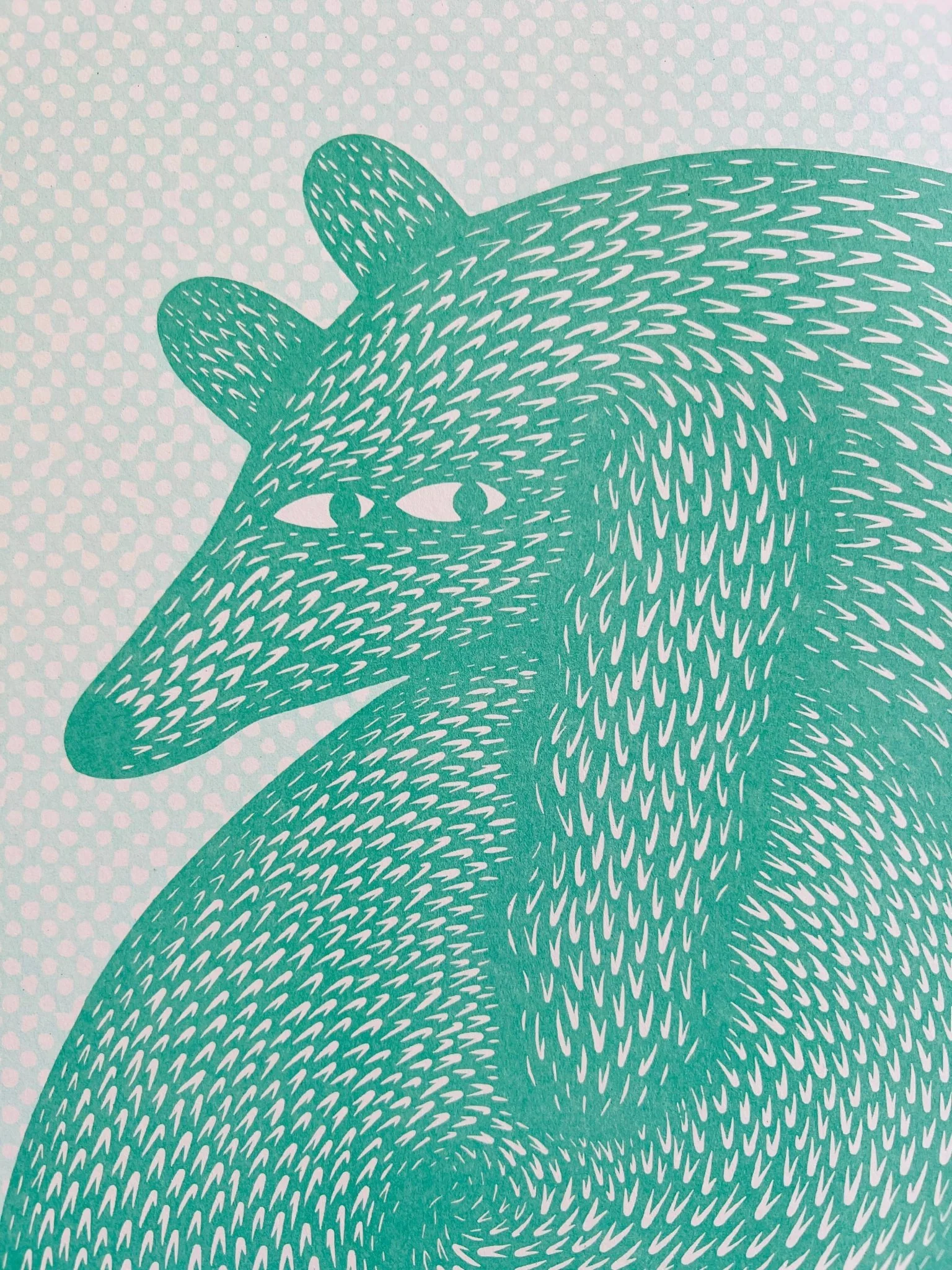 Sausage Roll – Risograph Print