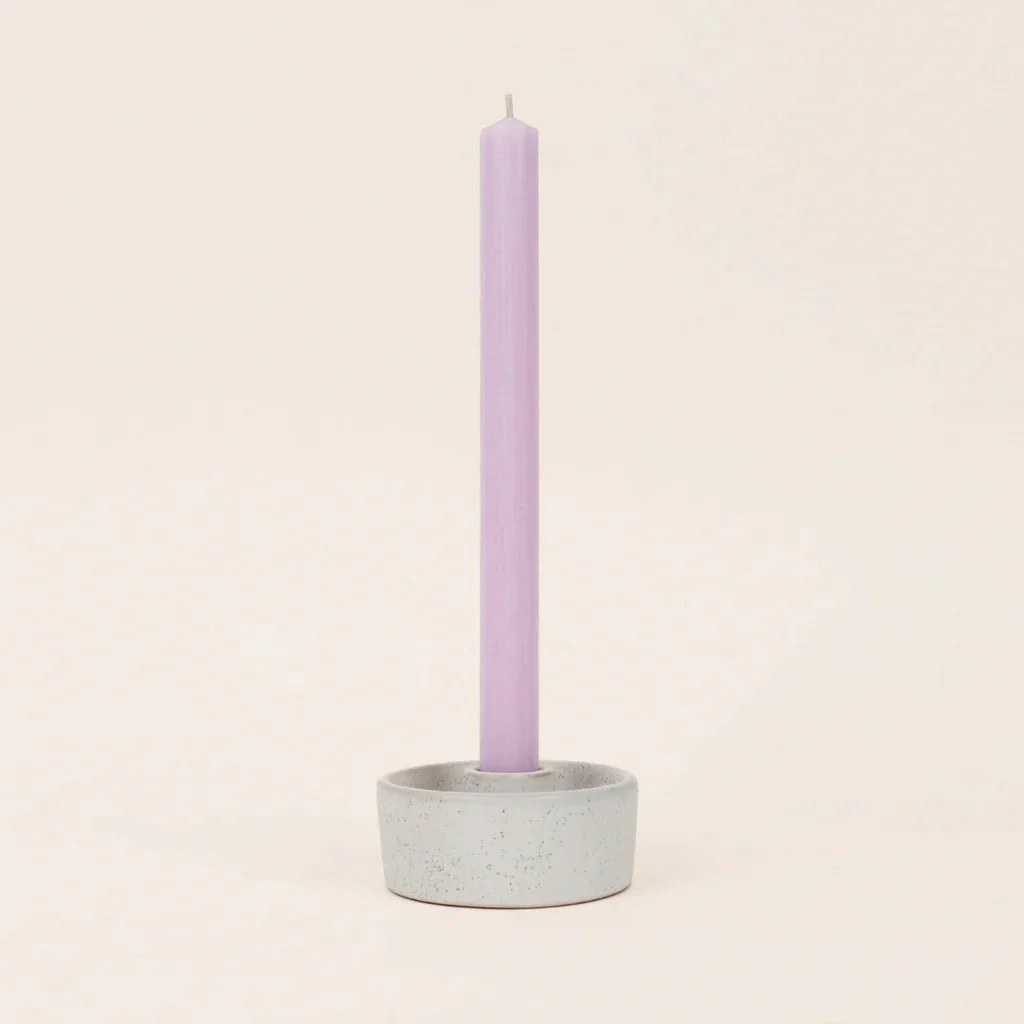 Sea Thistle Lilac - St Eval Church Dinner Candle - Image 2