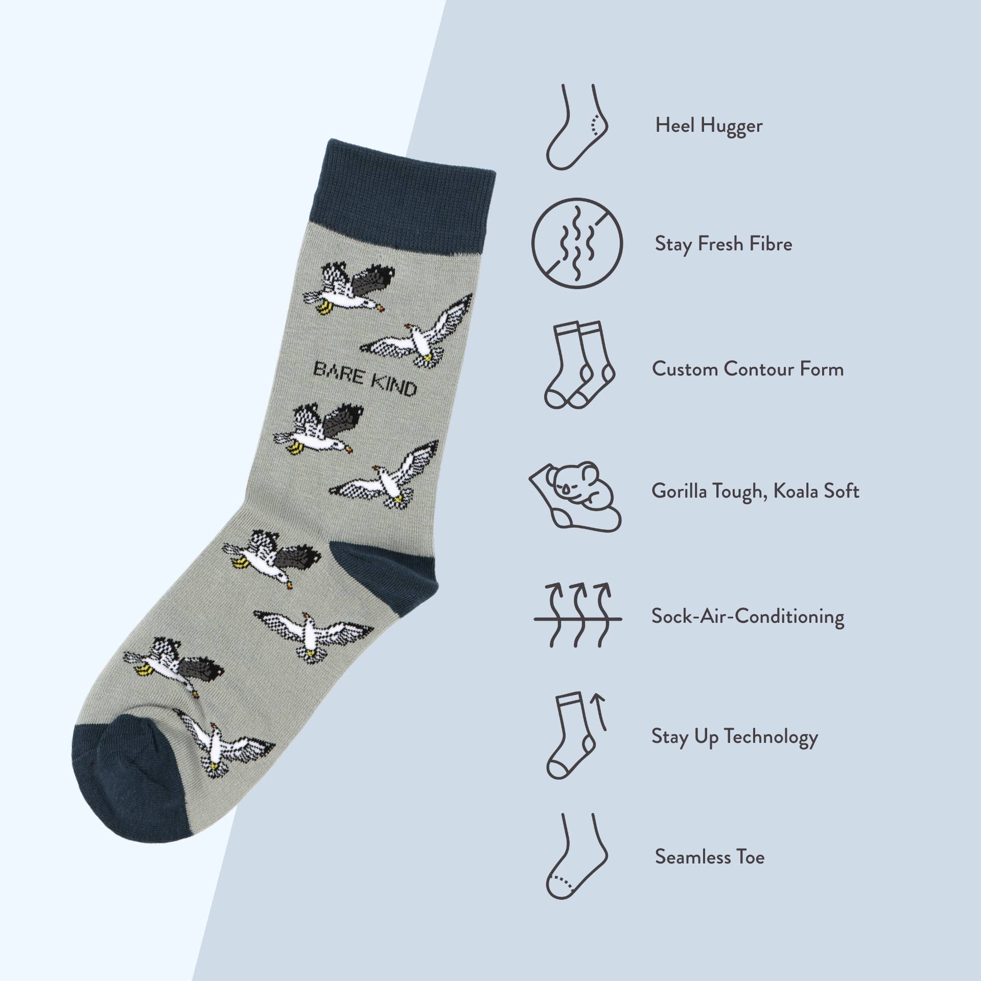 Seagull Bamboo Socks - Image 7