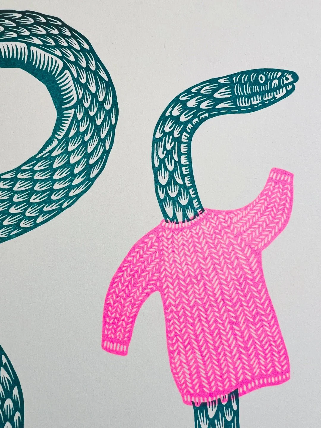 Semi Snaked Riso Art Print - Image 3