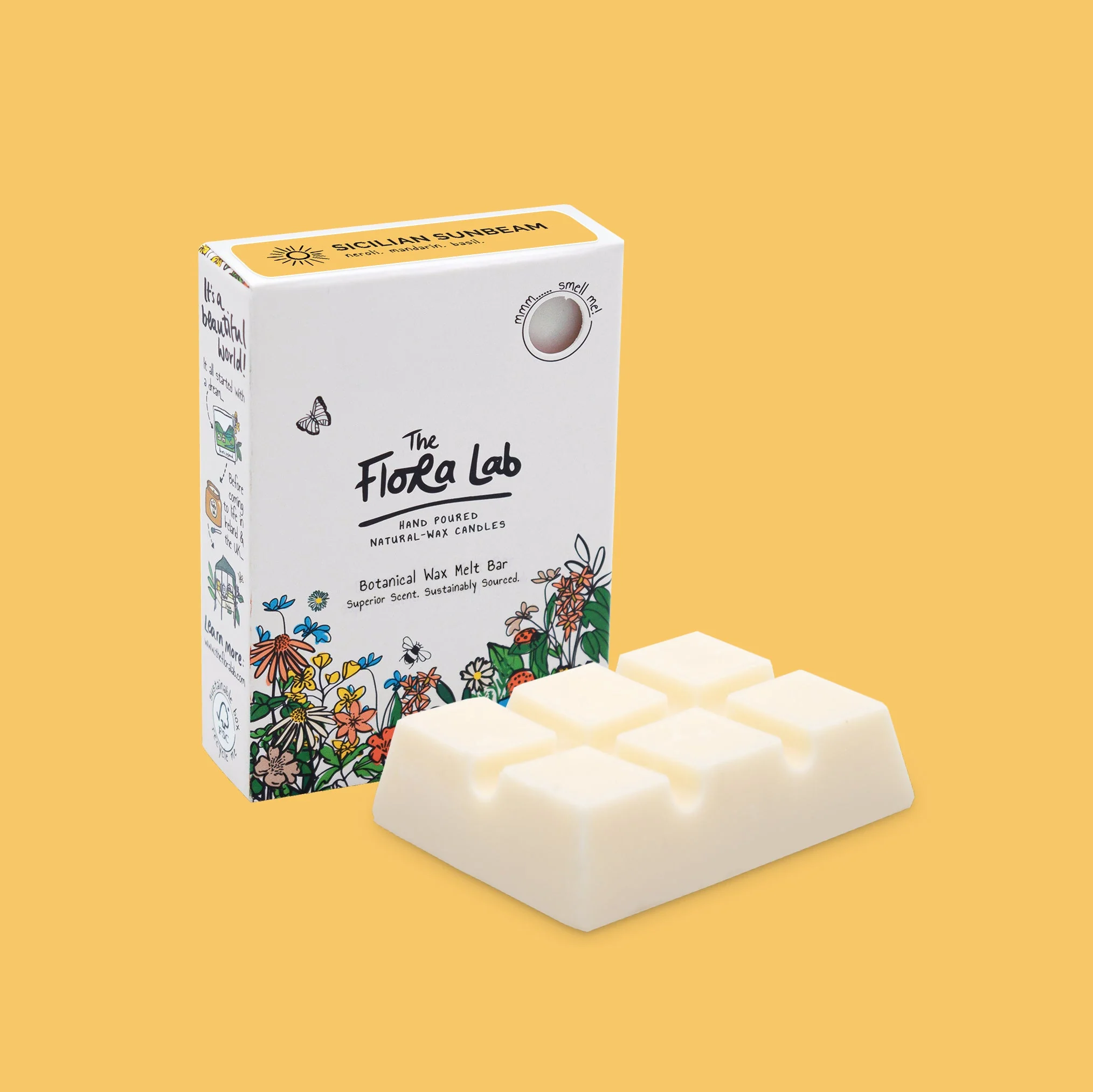 Sicilian Sunbeam Wax Melt Bar | Neroli. Mandarin. Basil