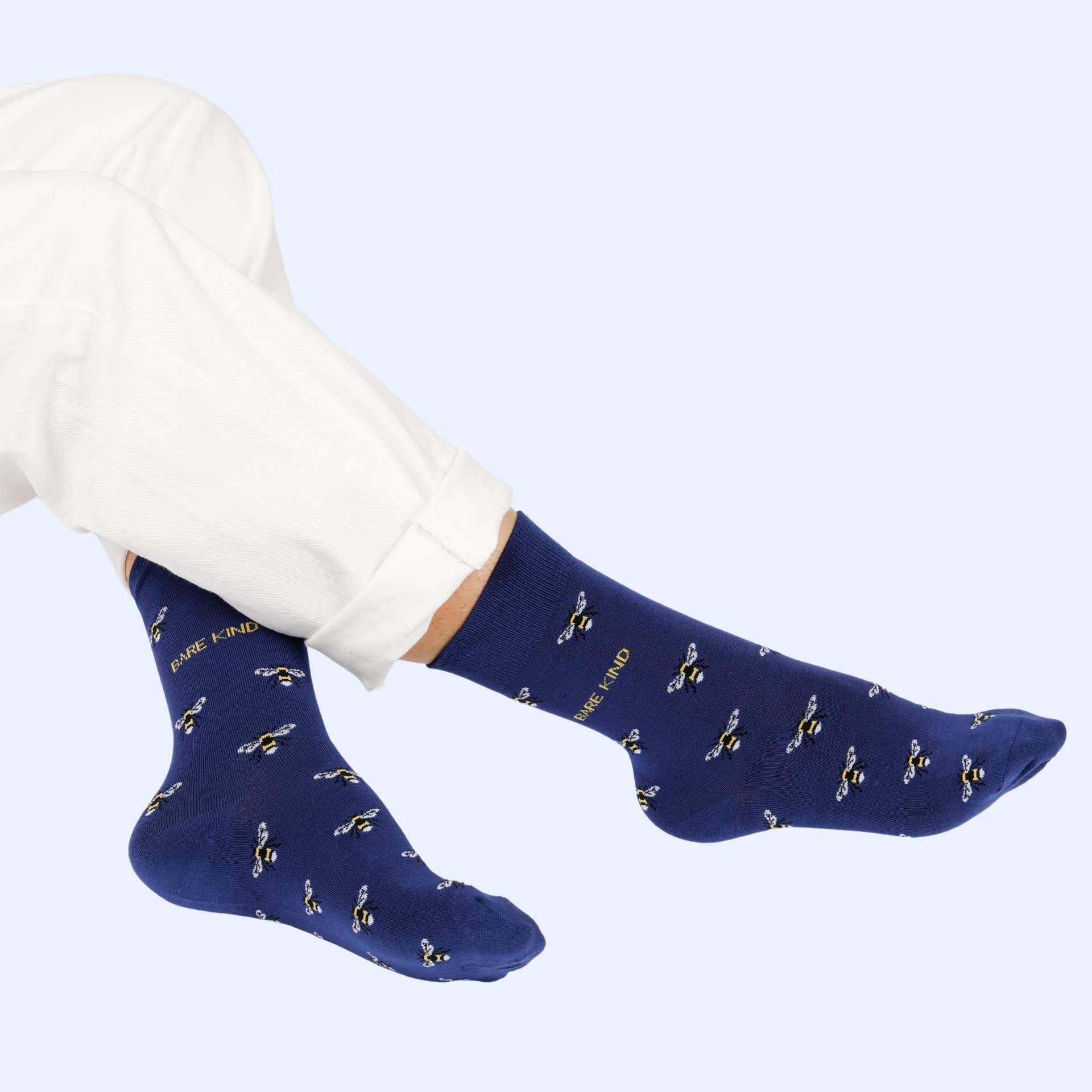 Small Motif Bee Bamboo Socks - Image 5