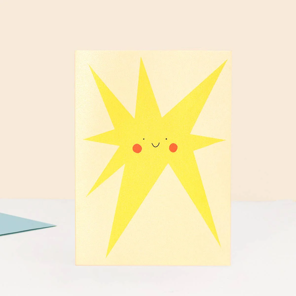 Smiling Star Greeting Card | Gold Star | Achievement Greetings Card - Image 3