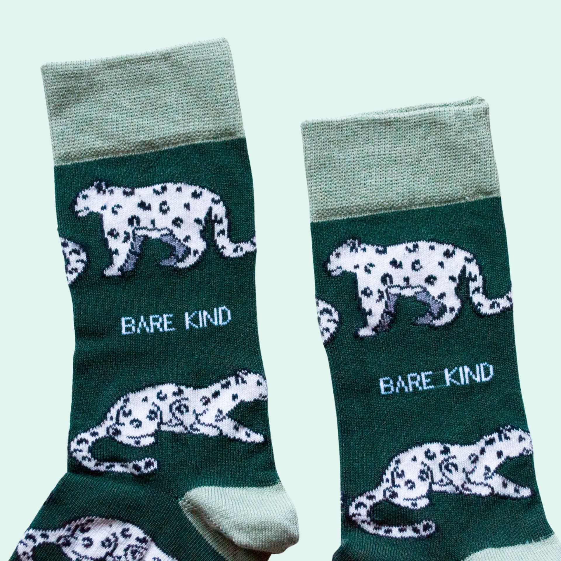 Snow Leopard Bamboo Socks - Image 3