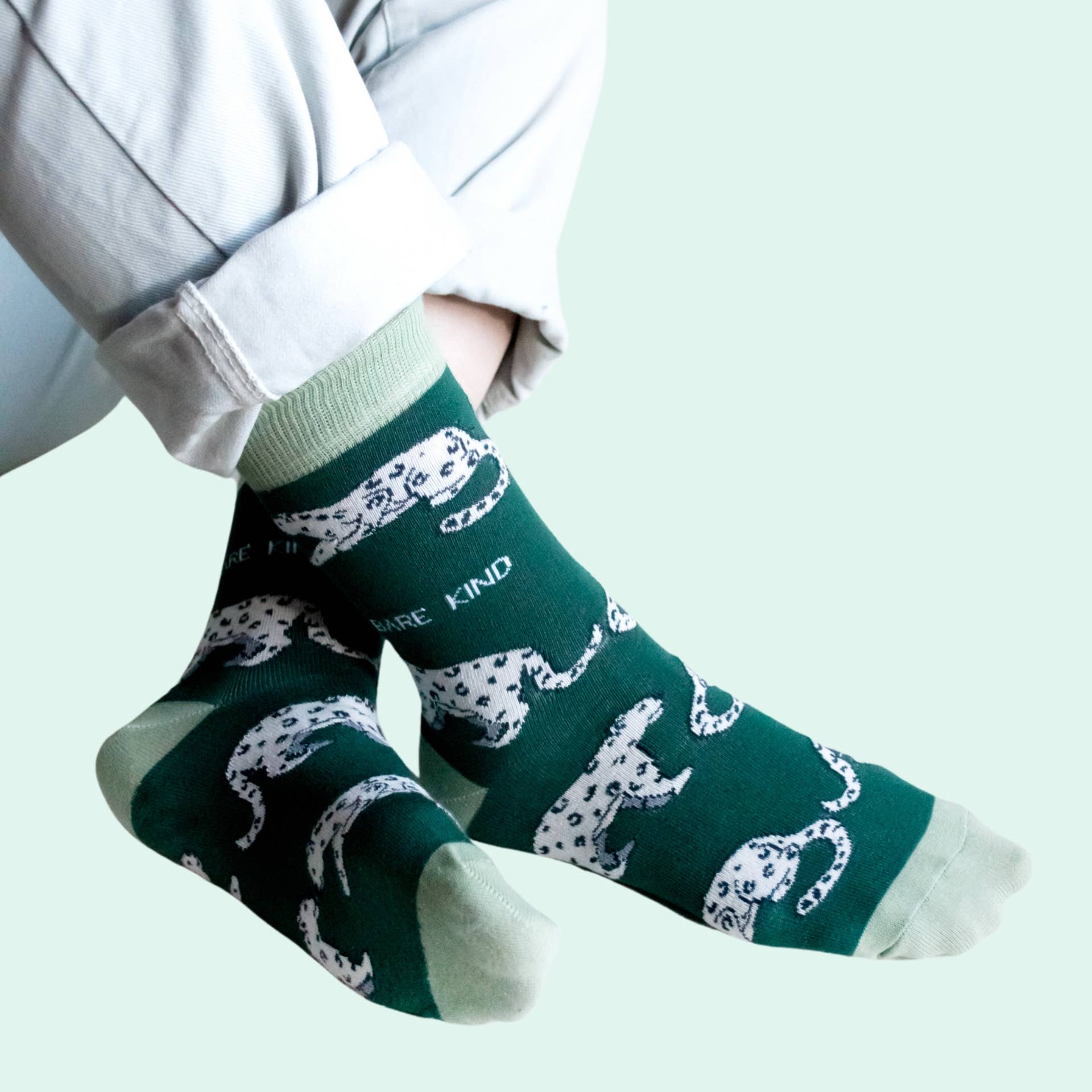 Snow Leopard Bamboo Socks - Image 5