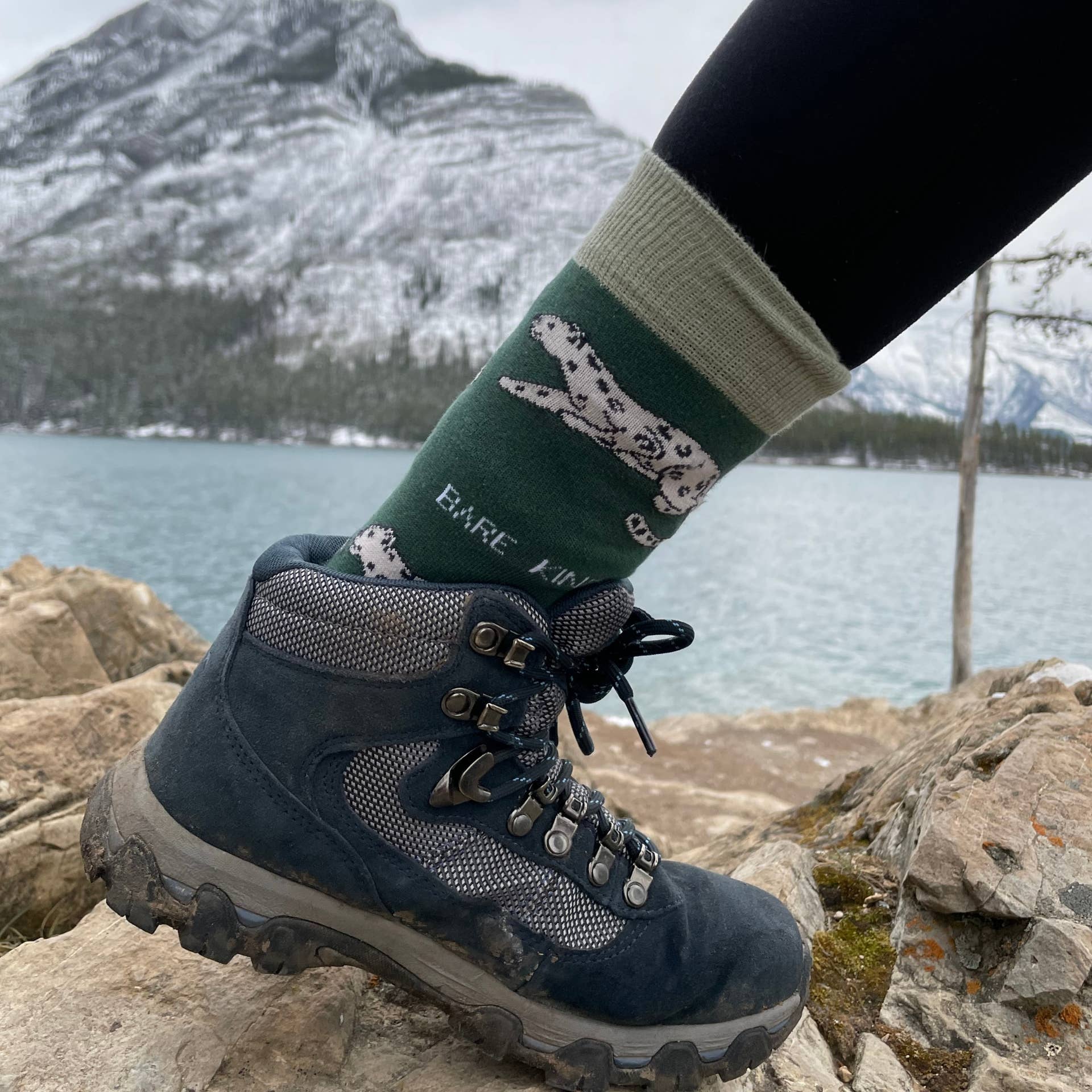 Snow Leopard Bamboo Socks - Image 8