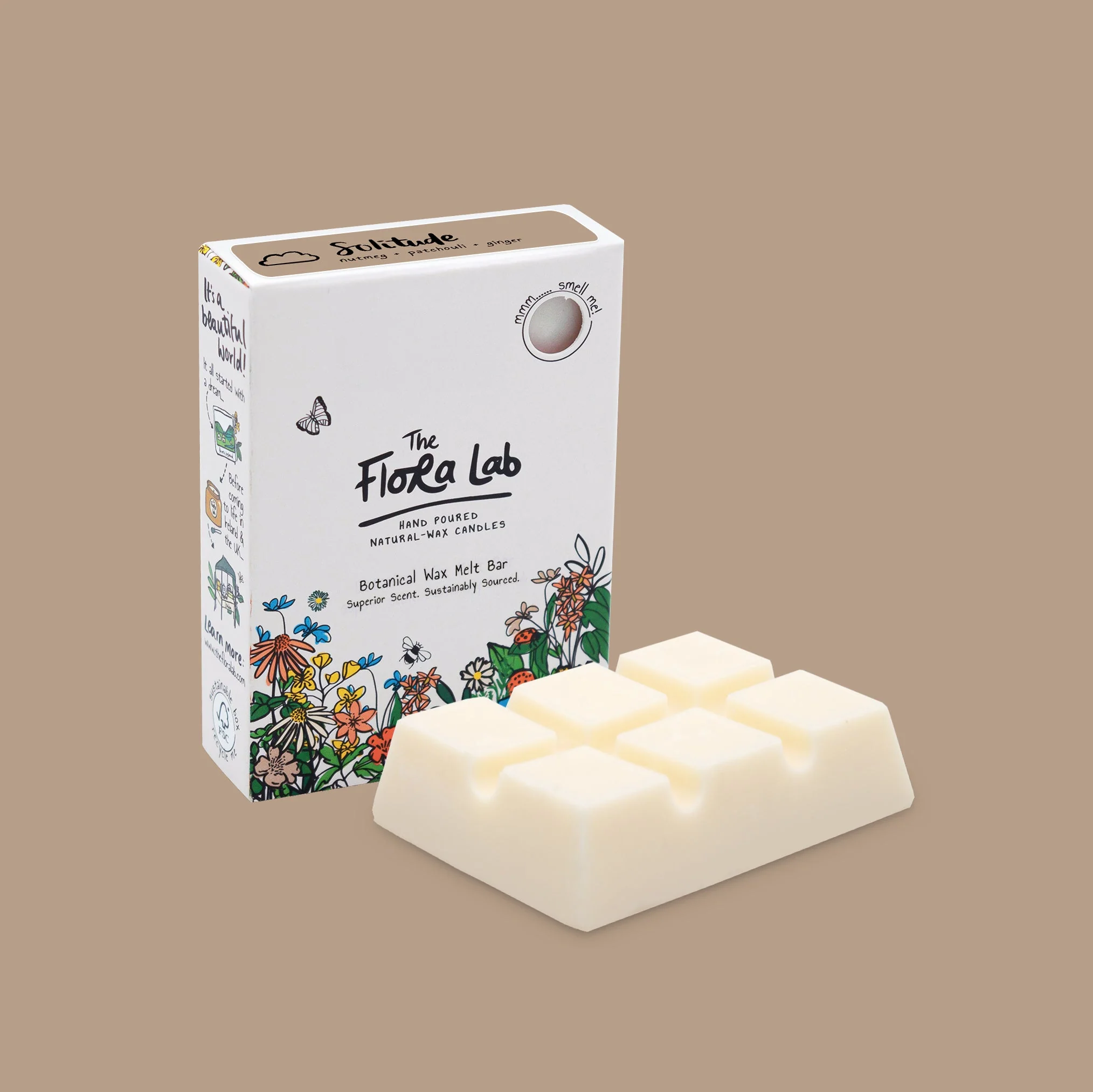Solitude Wax Melt Bar | Nutmeg. Patchouli. Ginger