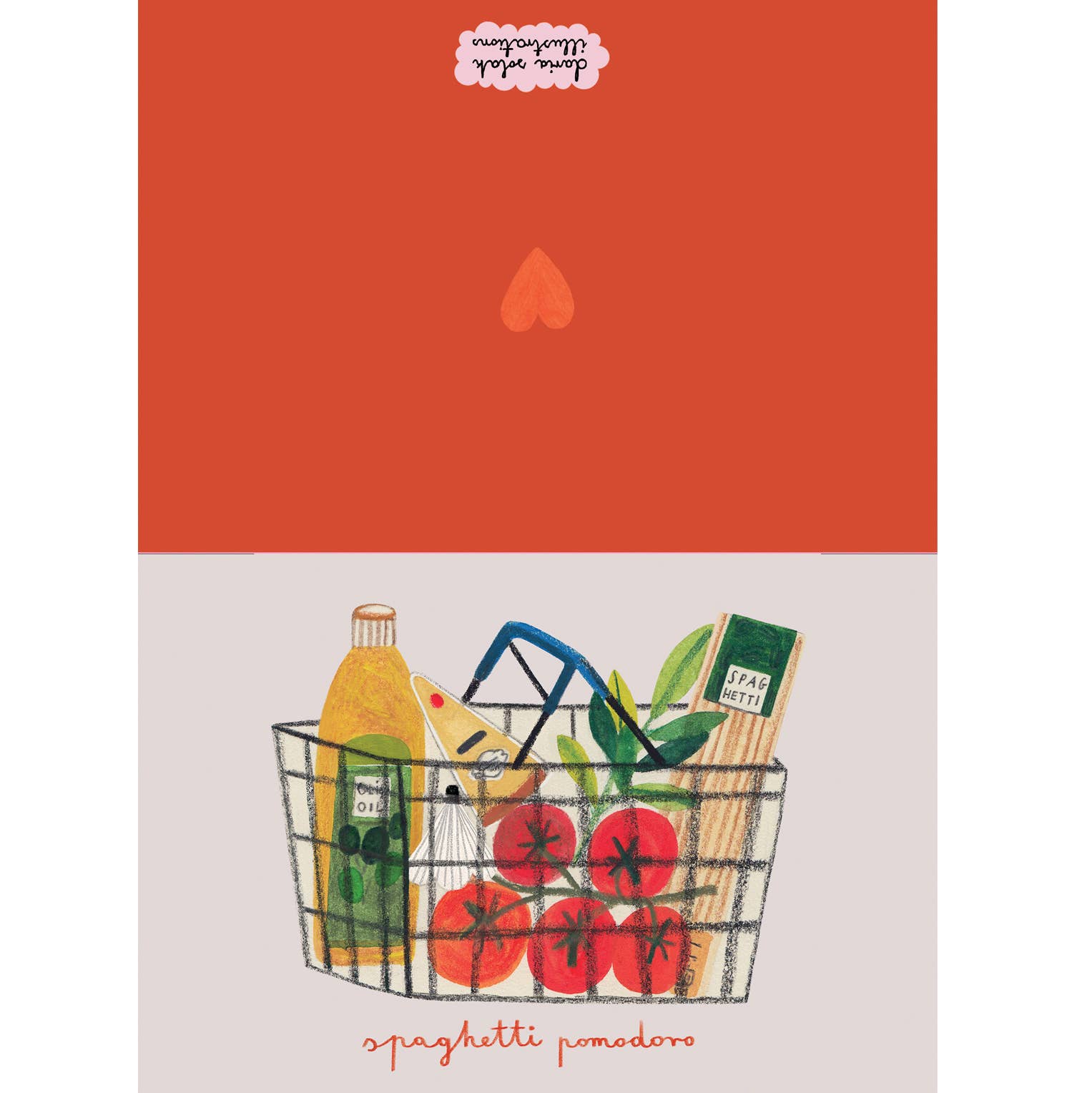 SPAGHETTI POMODORO Greetings Card - Image 2