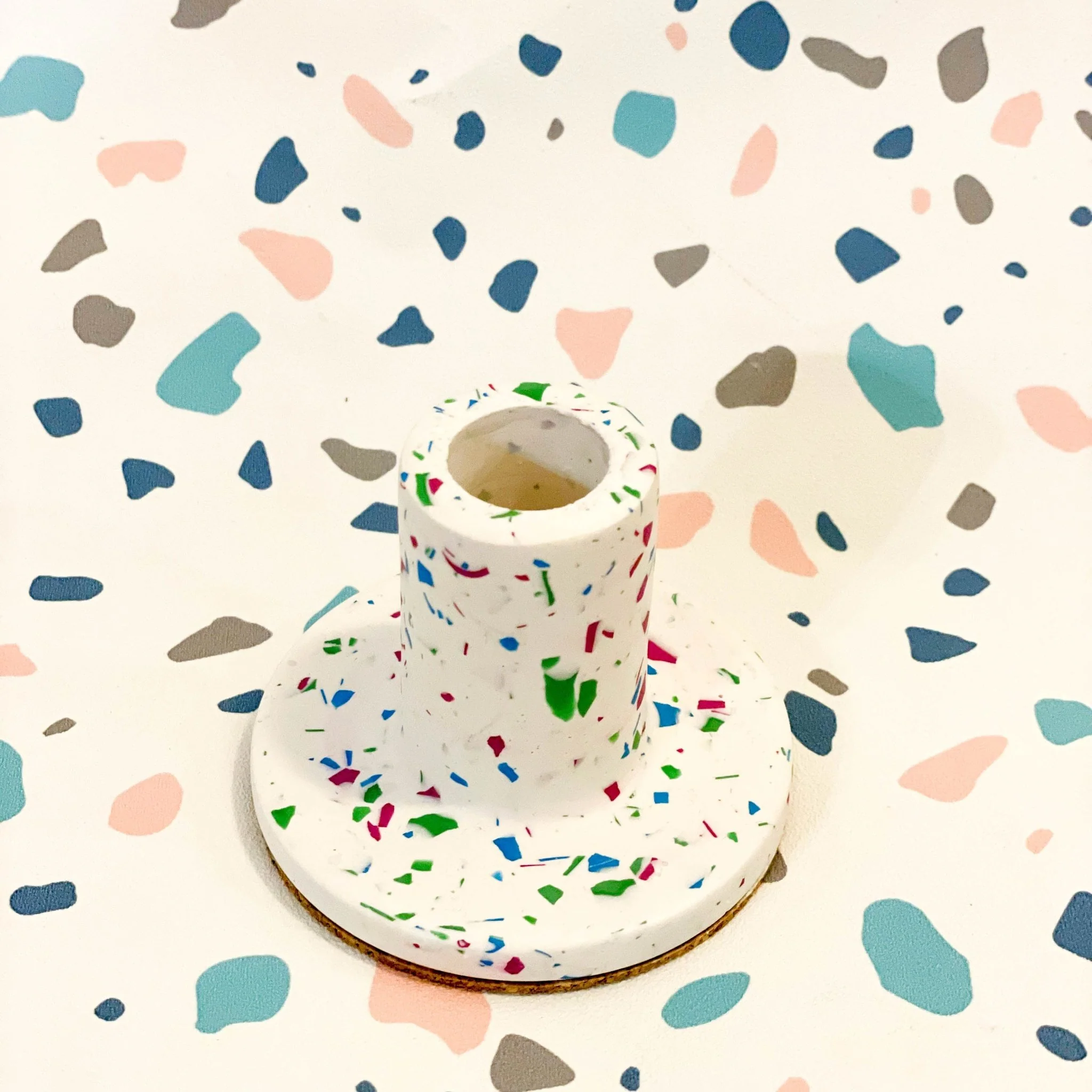 Sprouts X Sorrel Studio Terrazzo Jesmonite Candle Stick Holder - Image 2