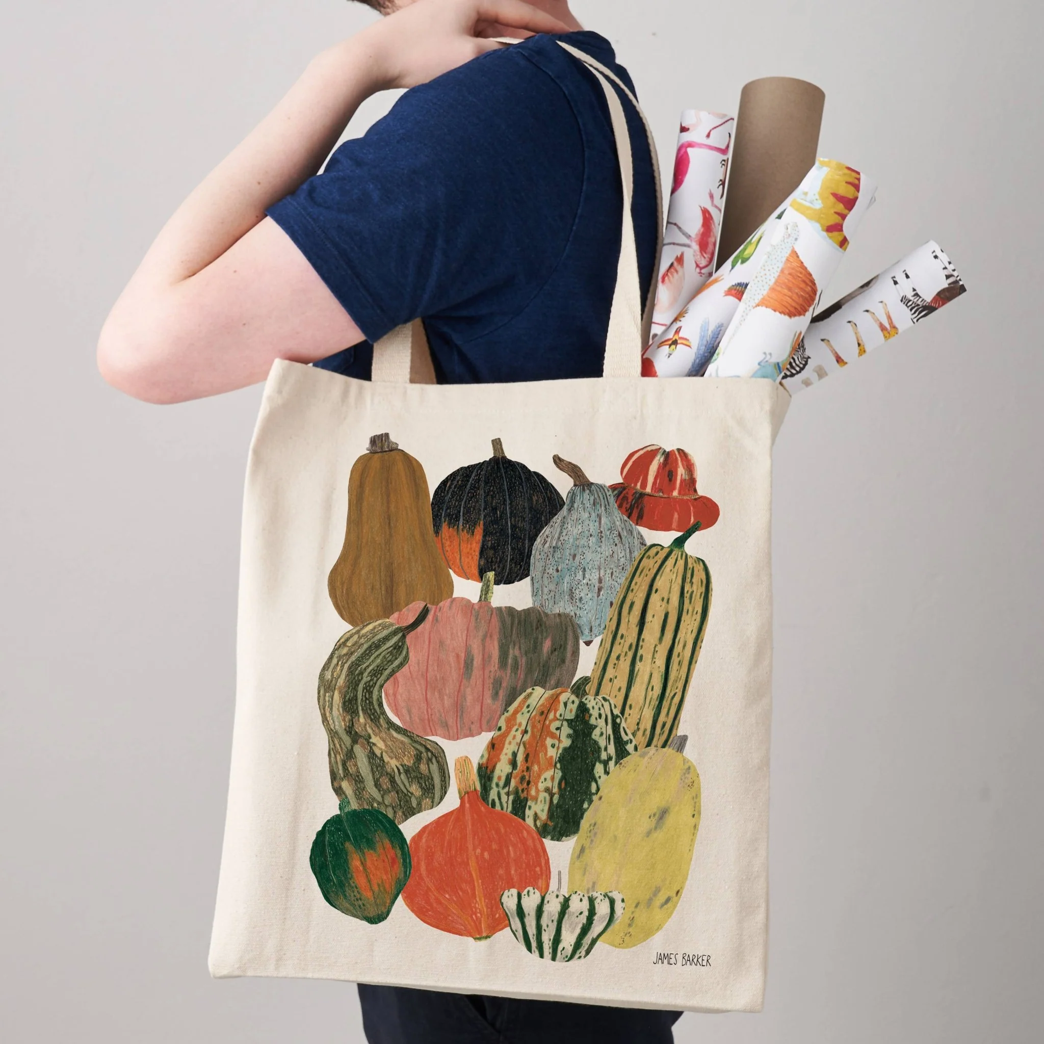 Squash Pumpkins Canvas Tote Bag - Image 2