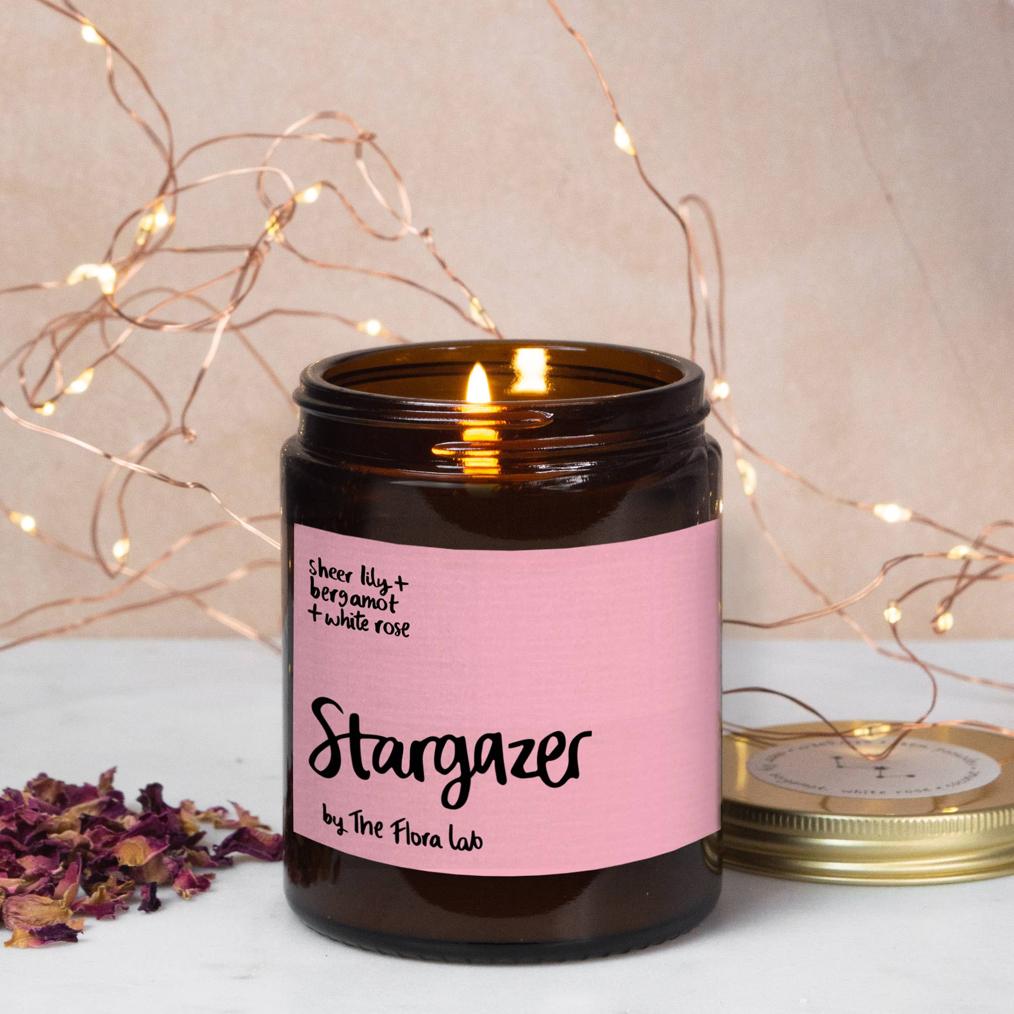 Stargazer Natural-Wax Candle | Sheer Lily. Bergamot. White Rose. - Image 3