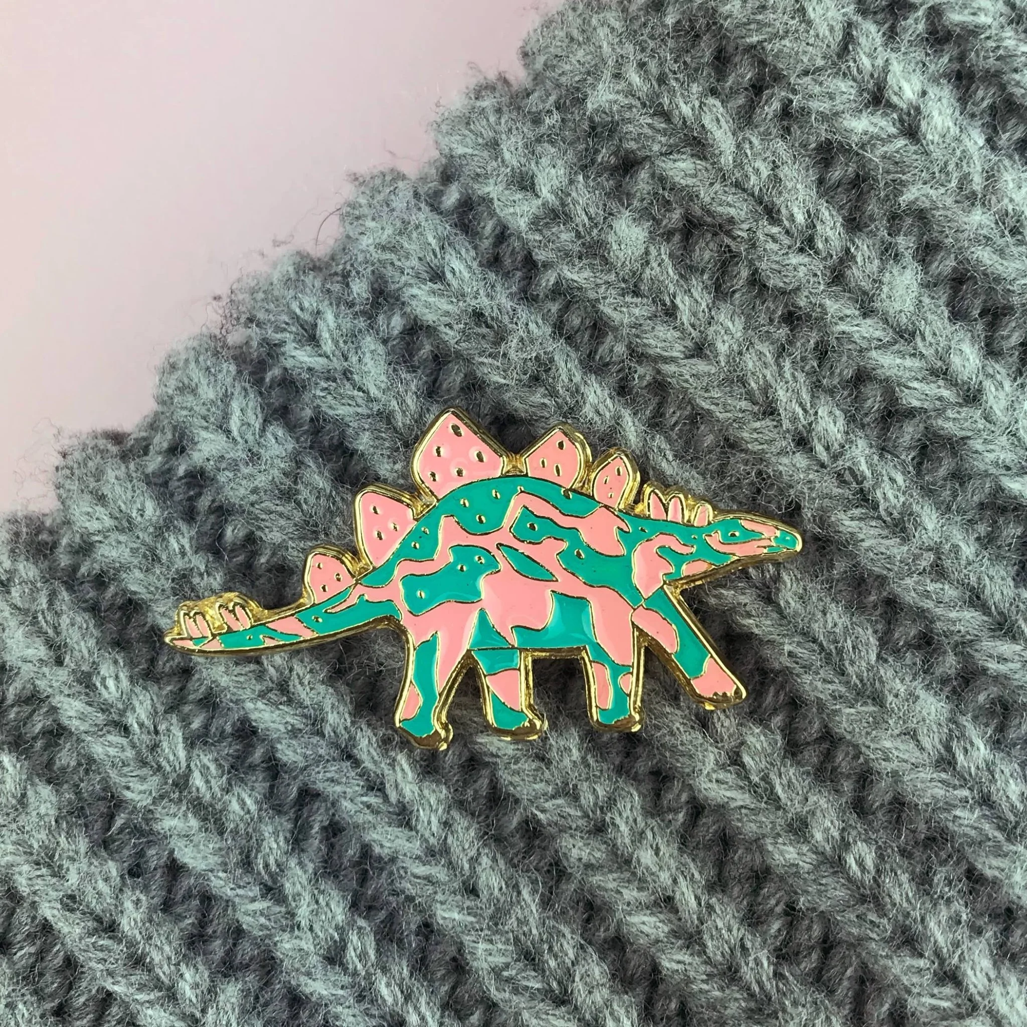 Stegosaurus Pin Badge - Image 2