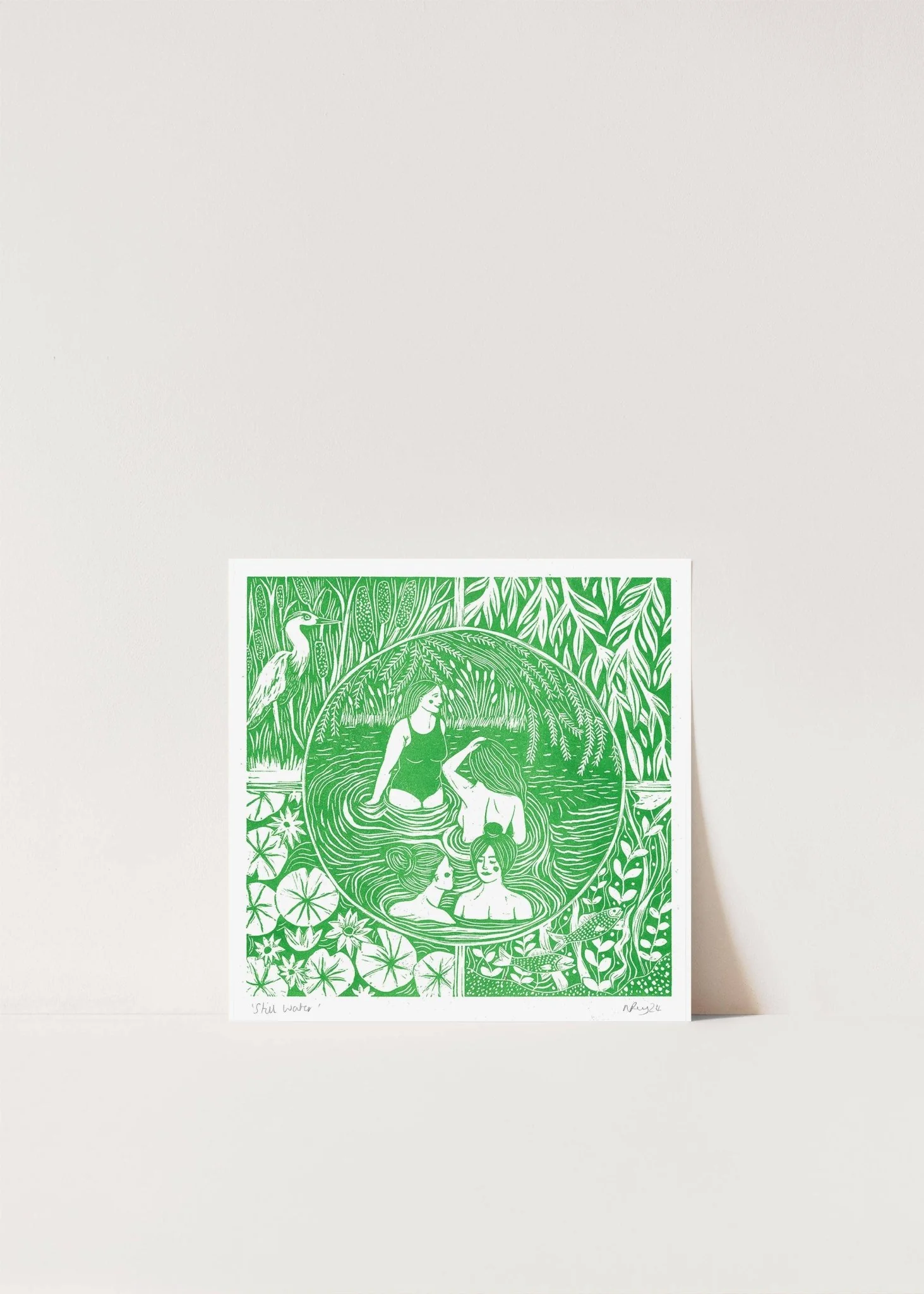 Still Water Risograph Art Print - Image 3