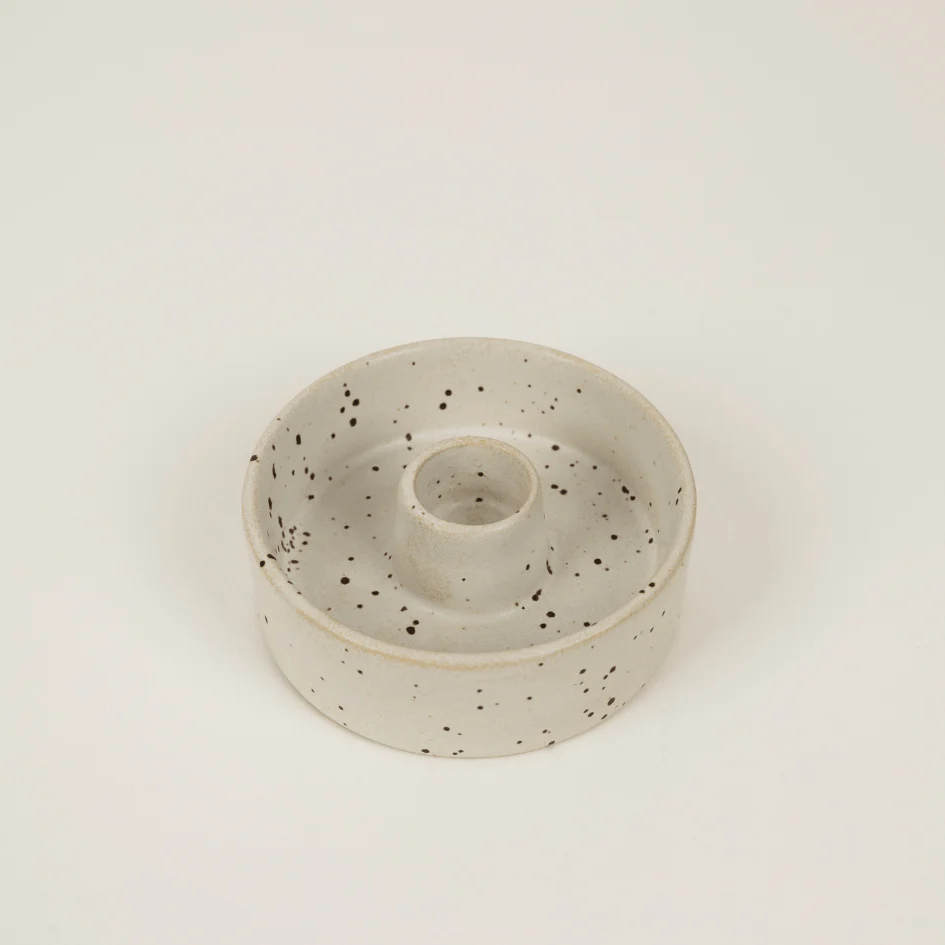 Stone Speckle 7/8” Candle Holder