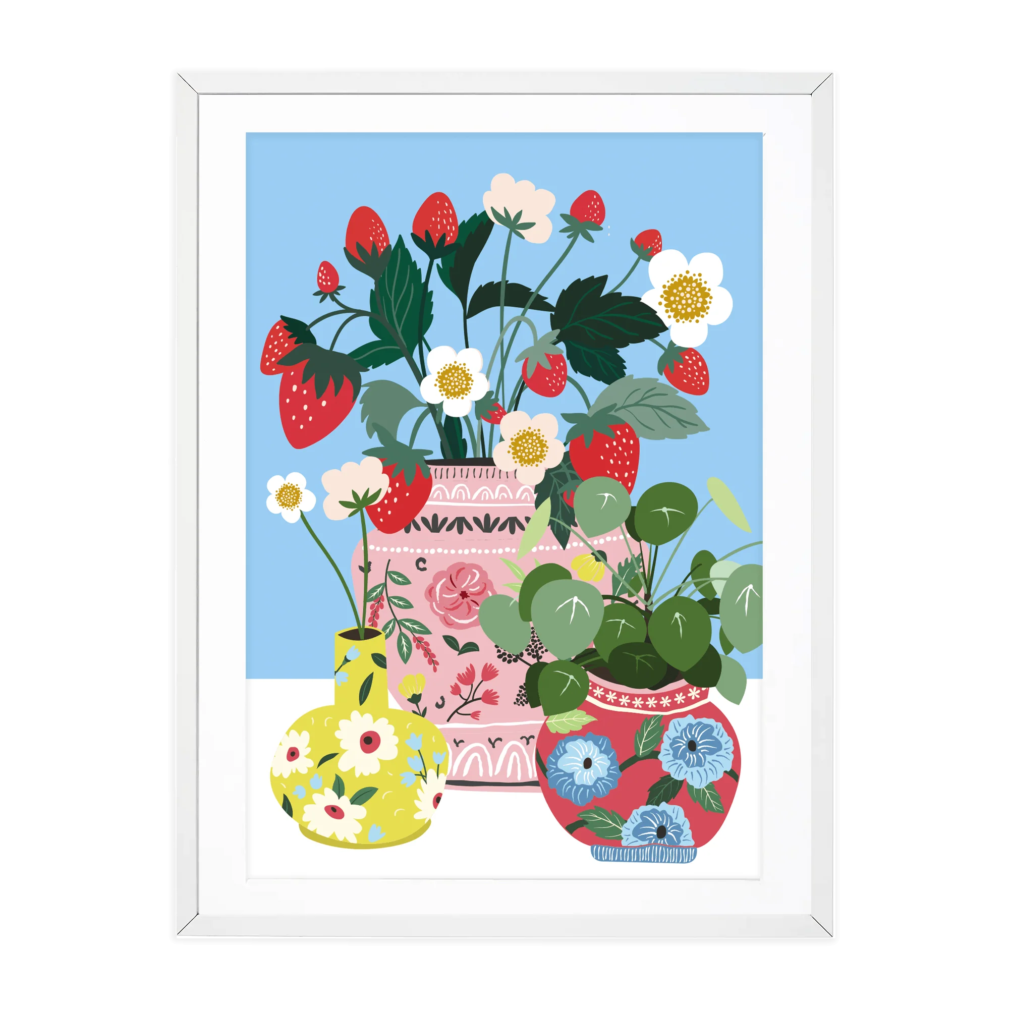 Strawberry Bunch A4 Print