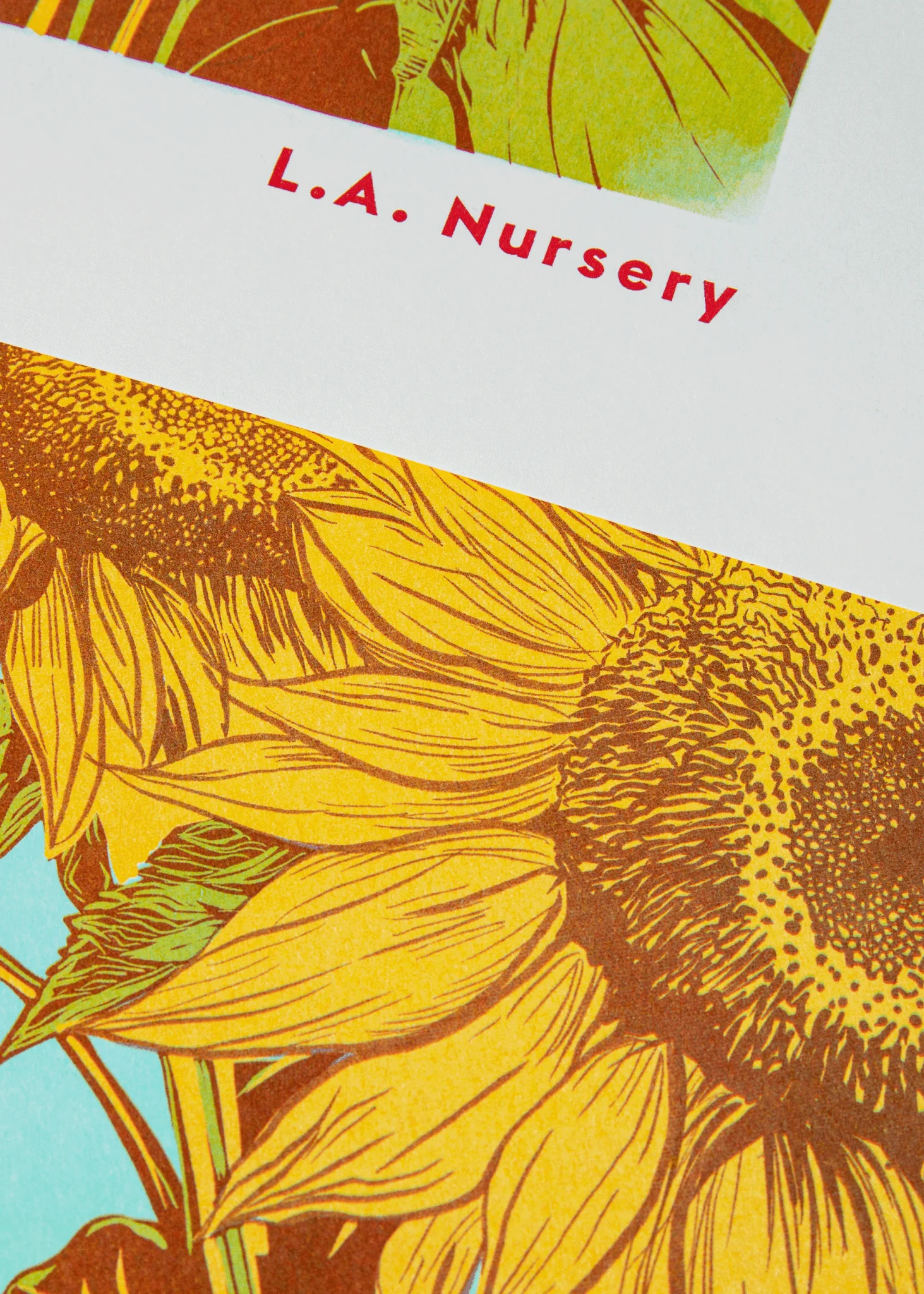 Sunflower Botanical Risograph Print - Image 5