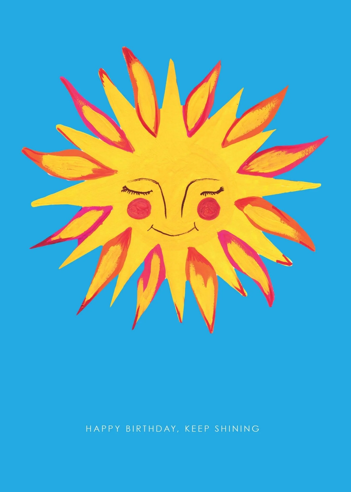 'Sunshine' Birthday Greetings Card - Image 2