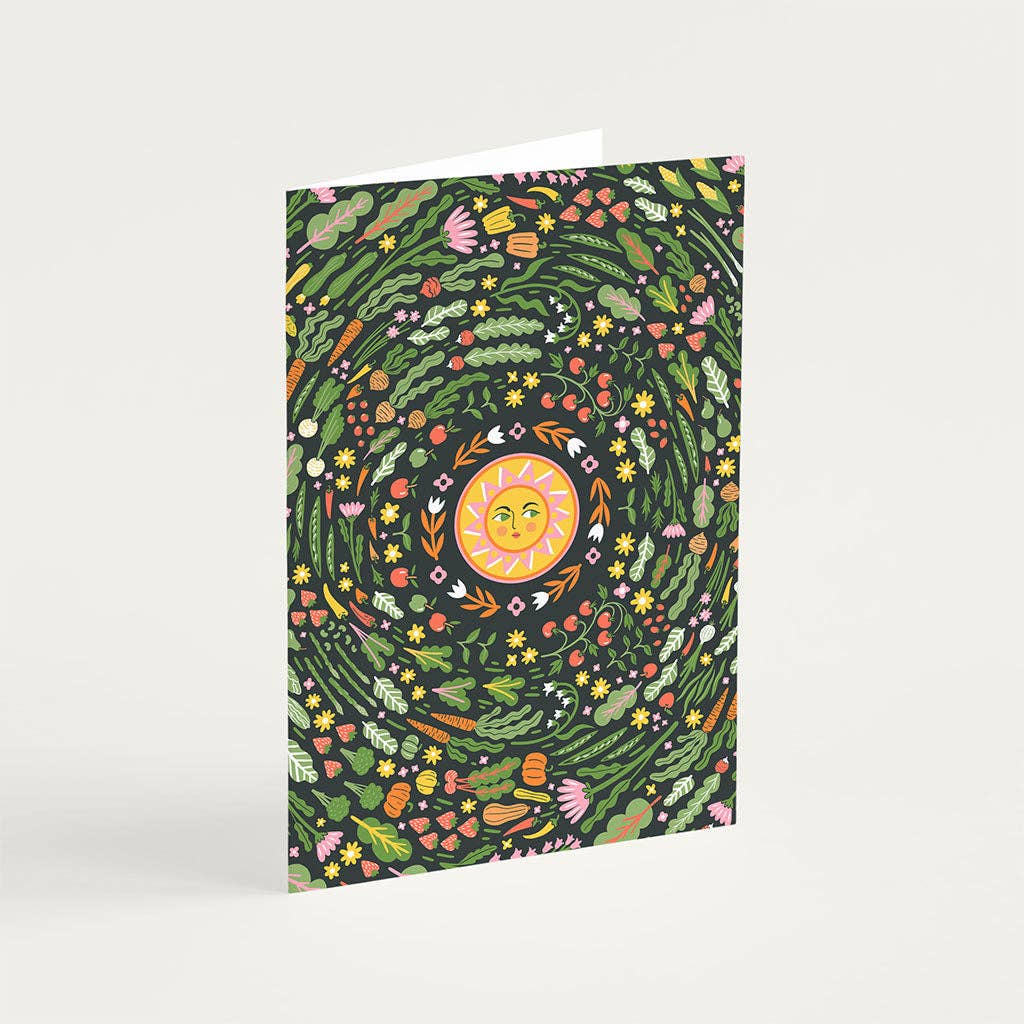 Sunshine Harvest Greetings Card – Fruit & Veg Card
