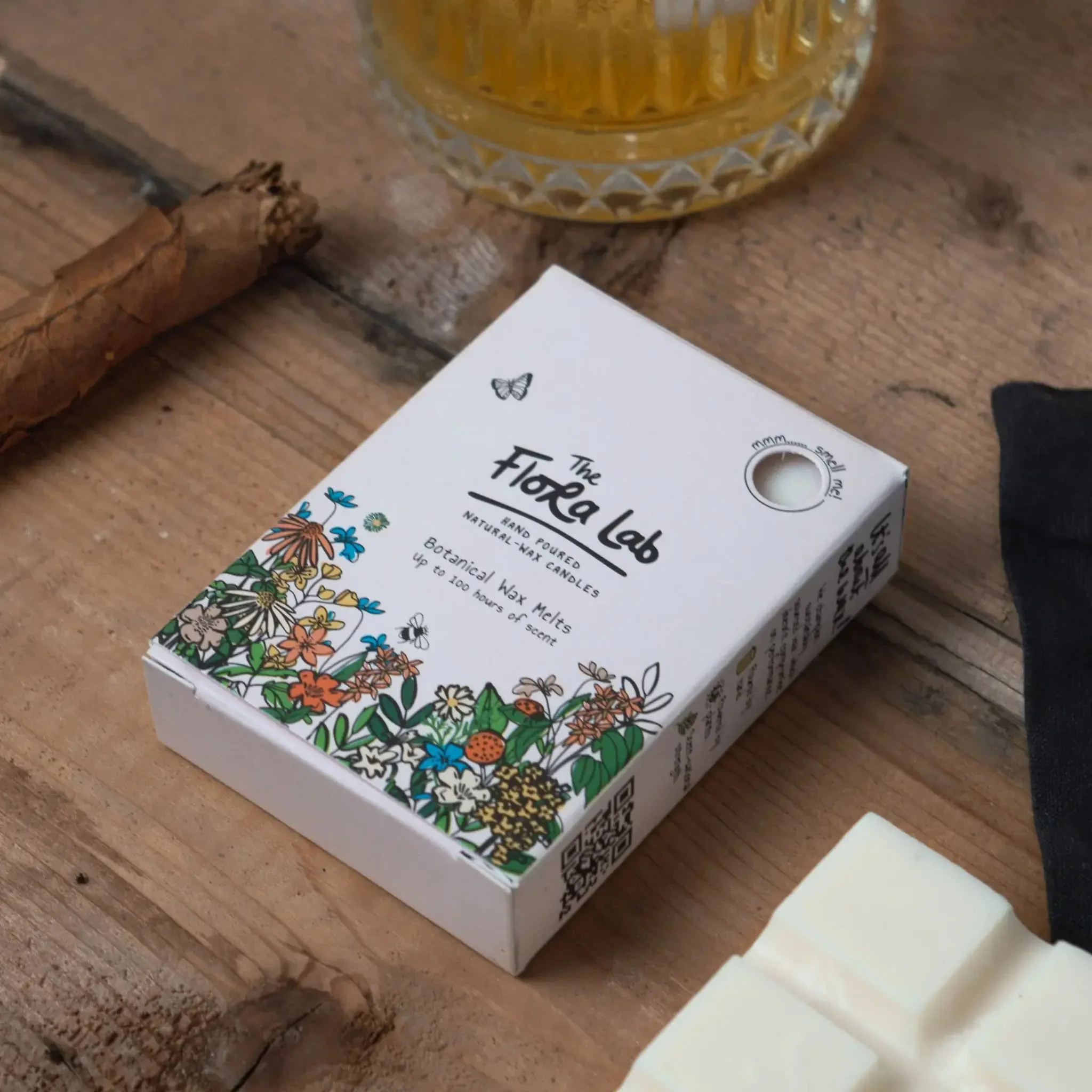 Sweet Smokin' Bourbon Wax Melt Bar | Tobacco. Honey leaf - Image 4