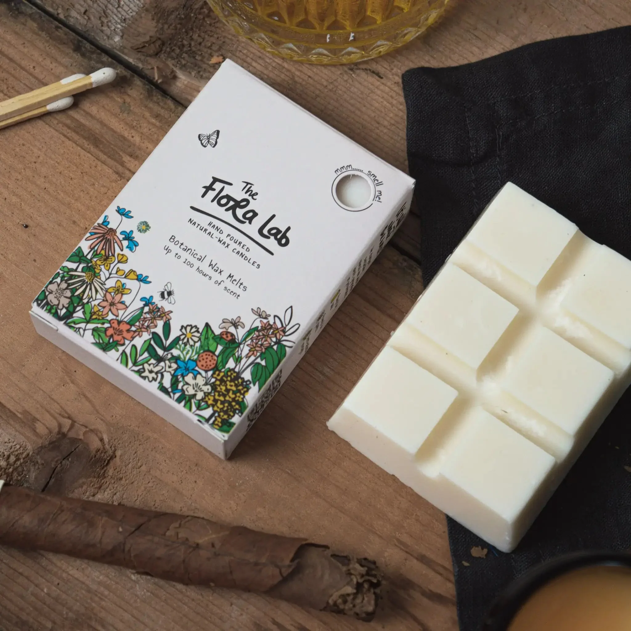 Sweet Smokin' Bourbon Wax Melt Bar | Tobacco. Honey leaf - Image 5