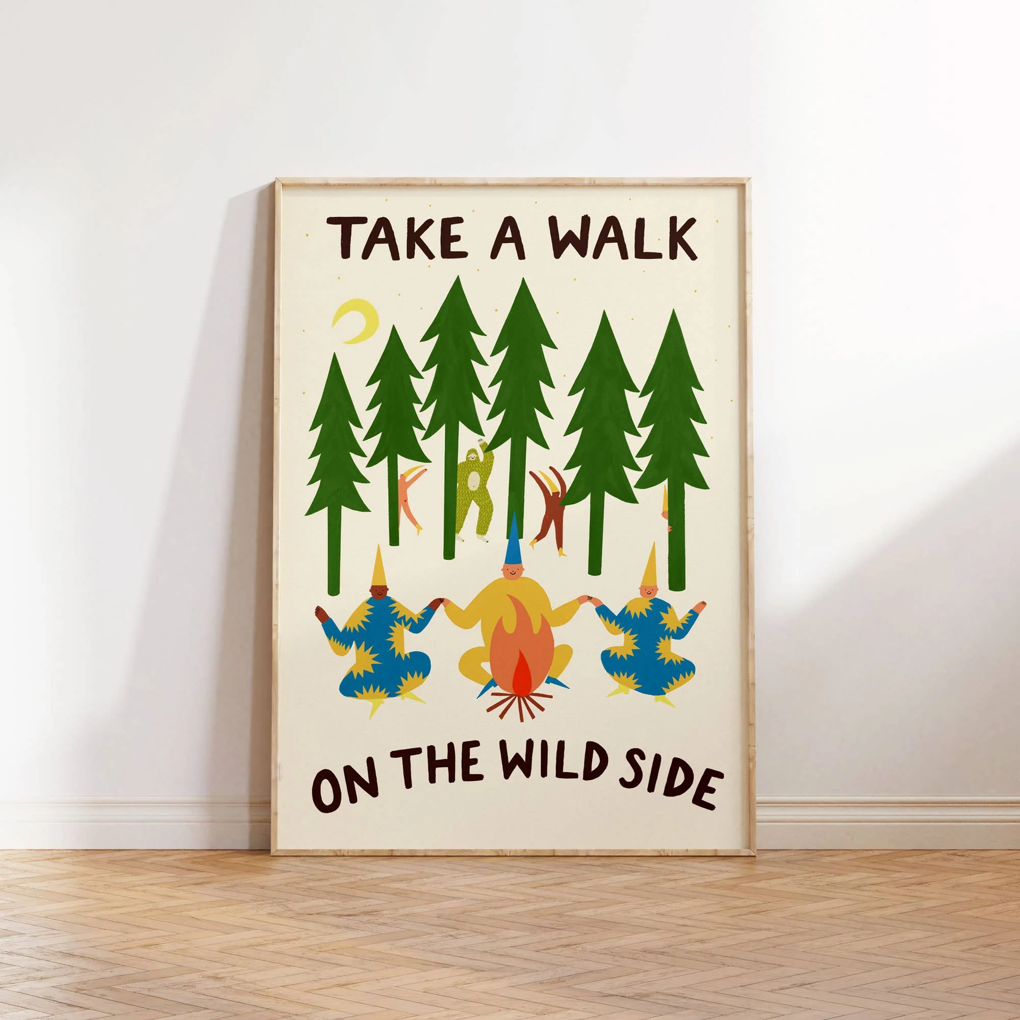 Take A Walk On The Wild Side Art Print | Folky | Funny - Image 2