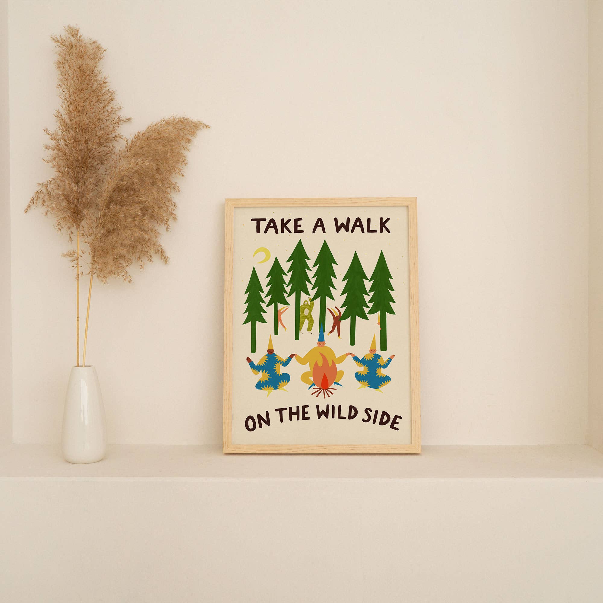 Take A Walk On The Wild Side Art Print | Folky | Funny - Image 3