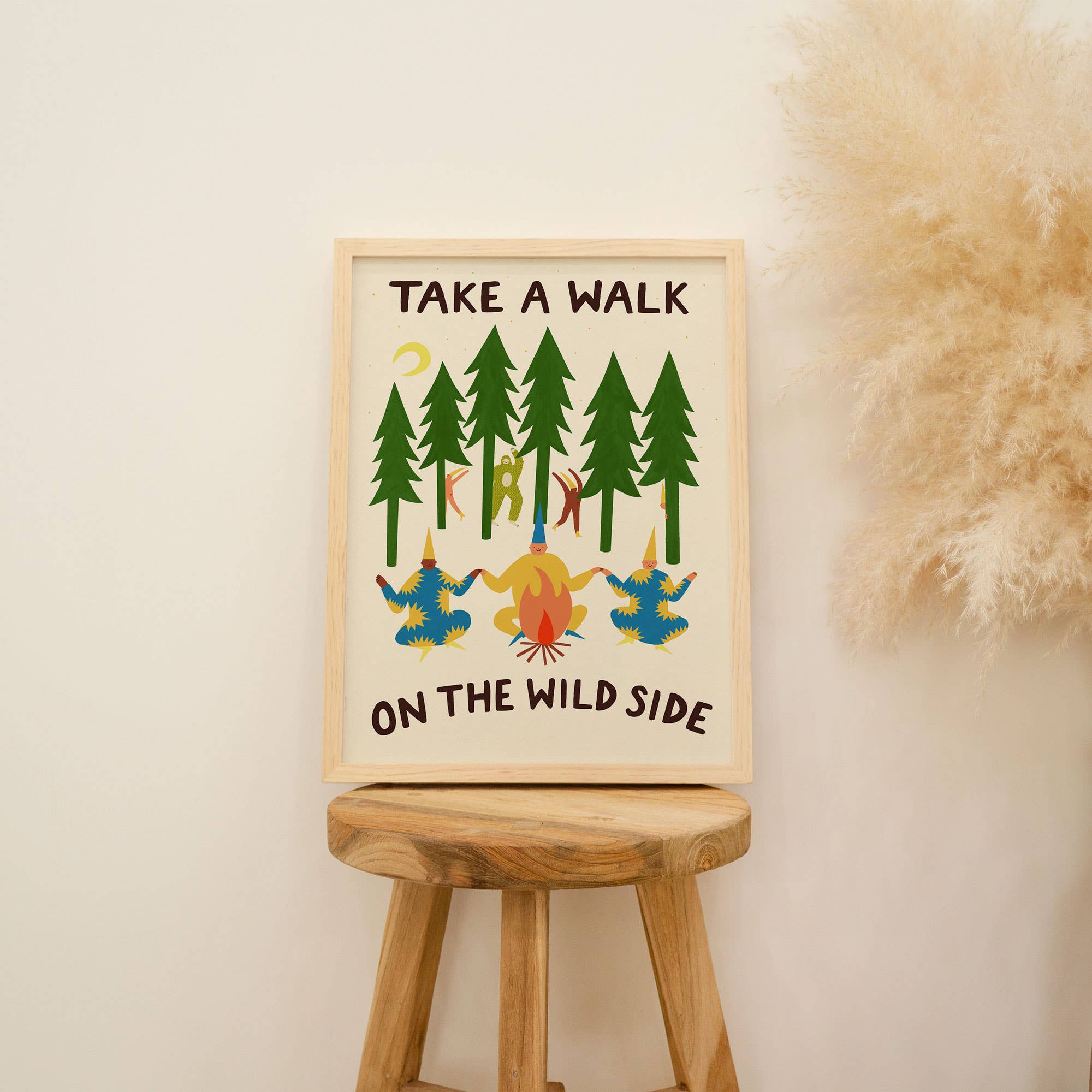 Take A Walk On The Wild Side Art Print | Folky | Funny - Image 4