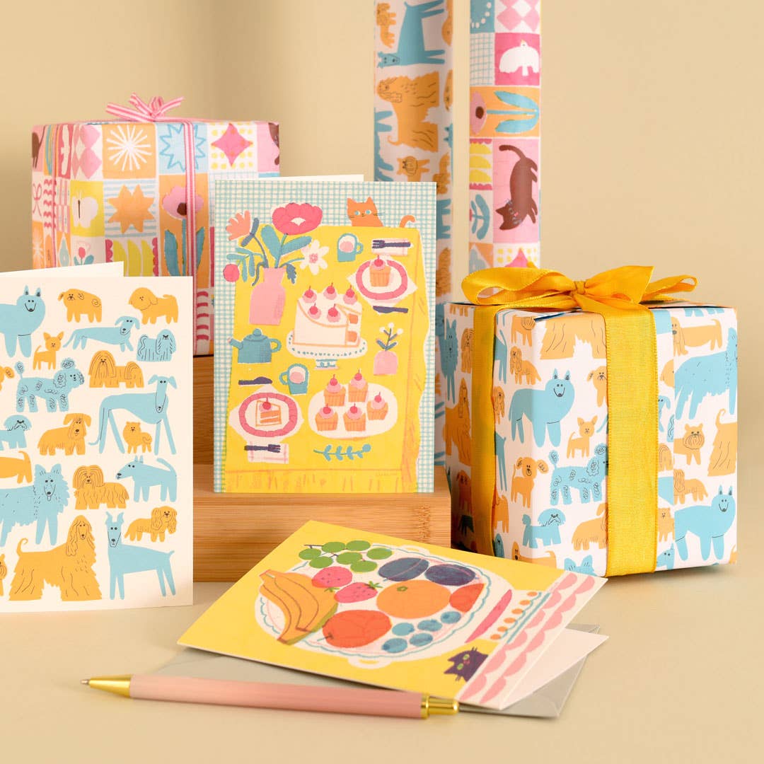 Tea Party | Everyday greetings card | Cat lover, cupcakes - Image 4