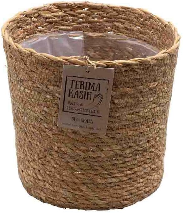 Terima Kasih Seagrass Basket – Lined Planter