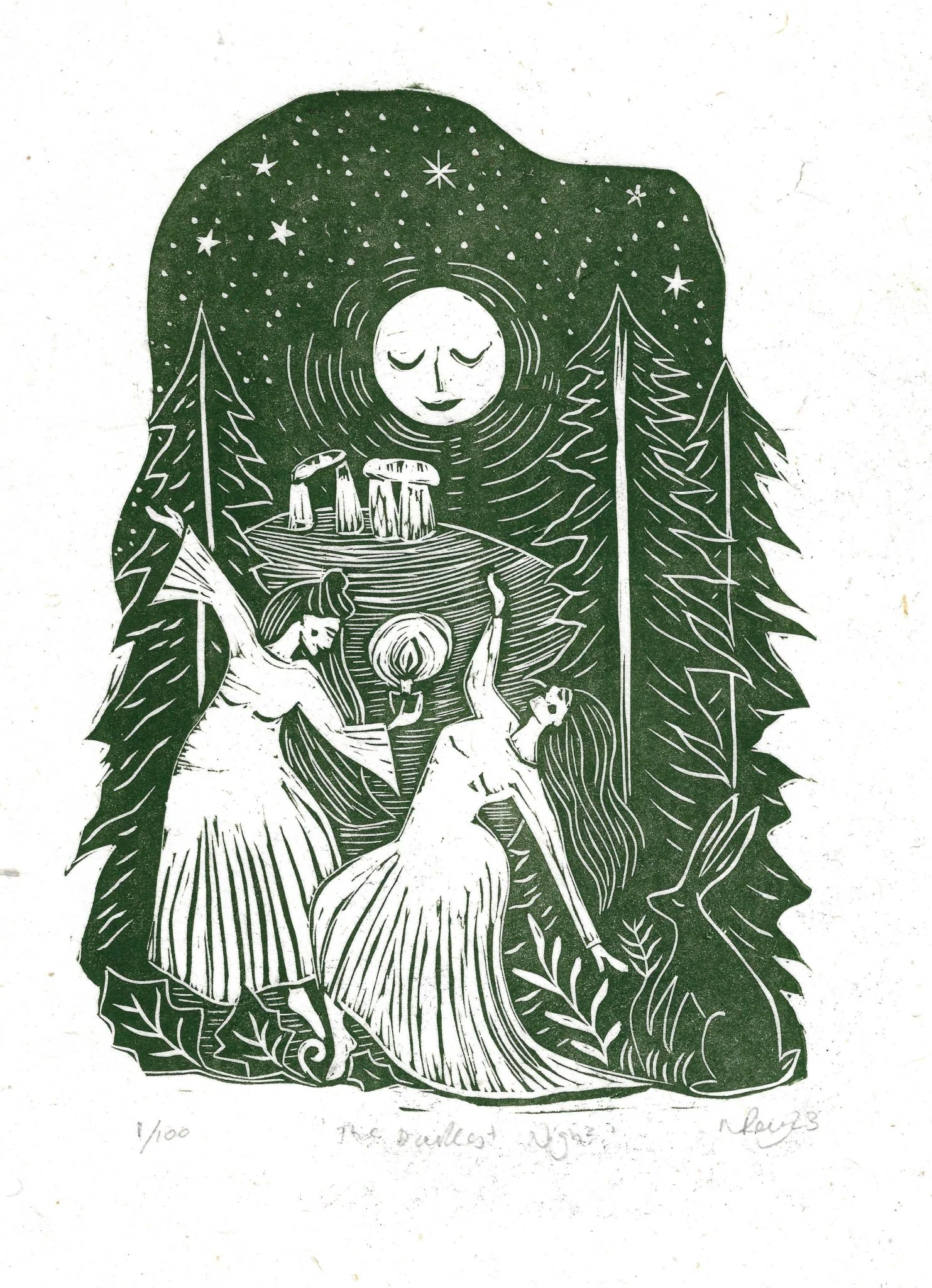 The Darkest Night Greetings Card - Image 2