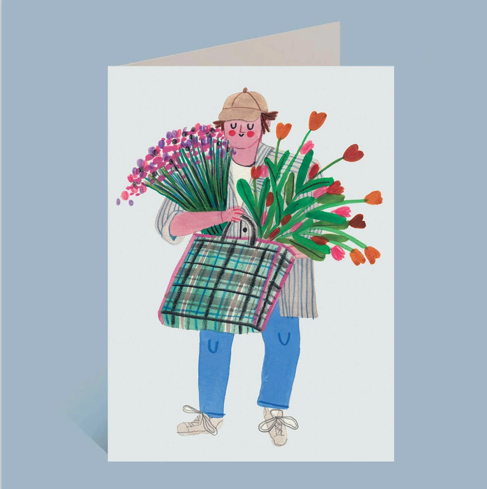THE FLOWER GUY Greetings Card