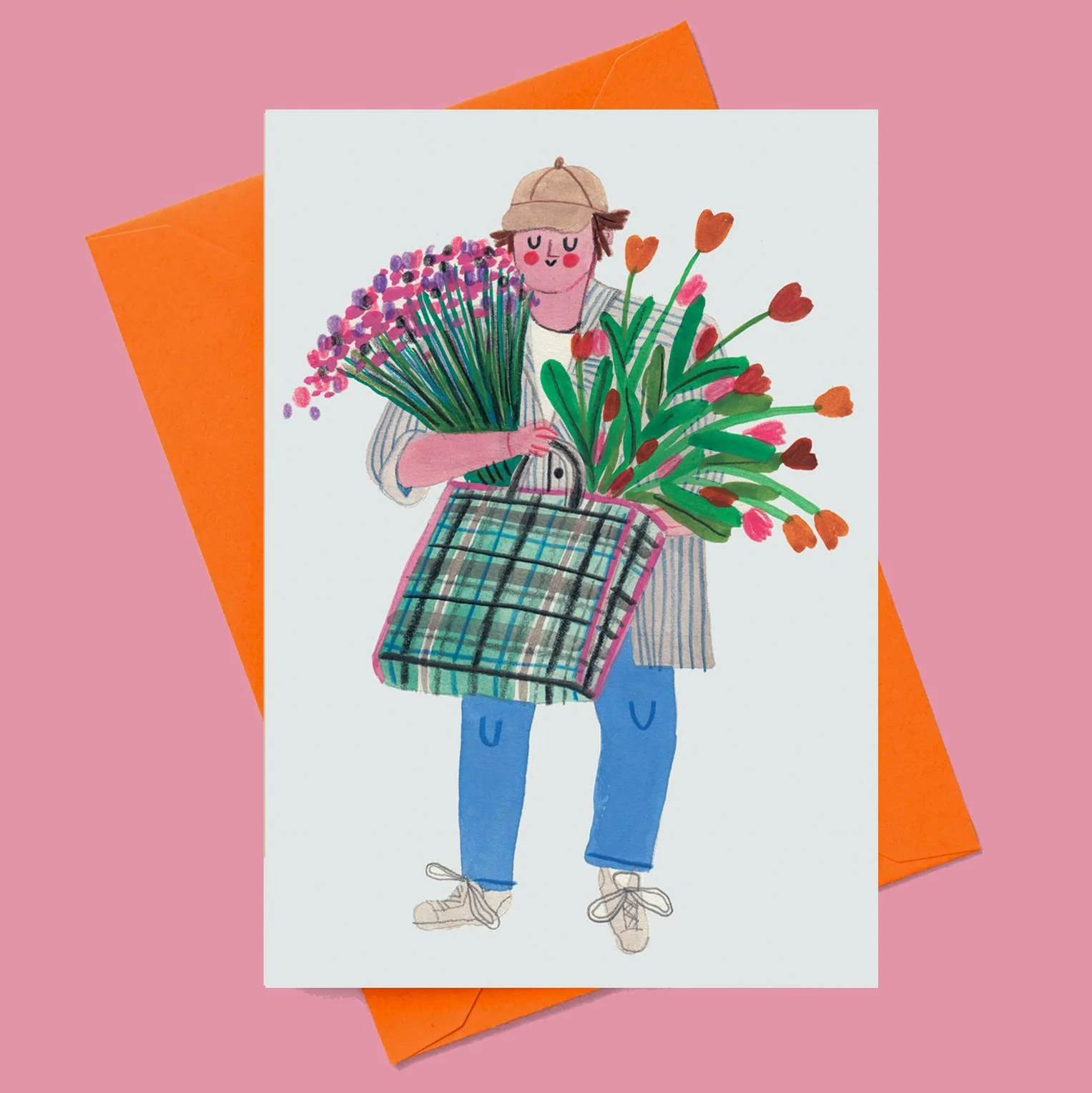 THE FLOWER GUY Greetings Card - Image 3