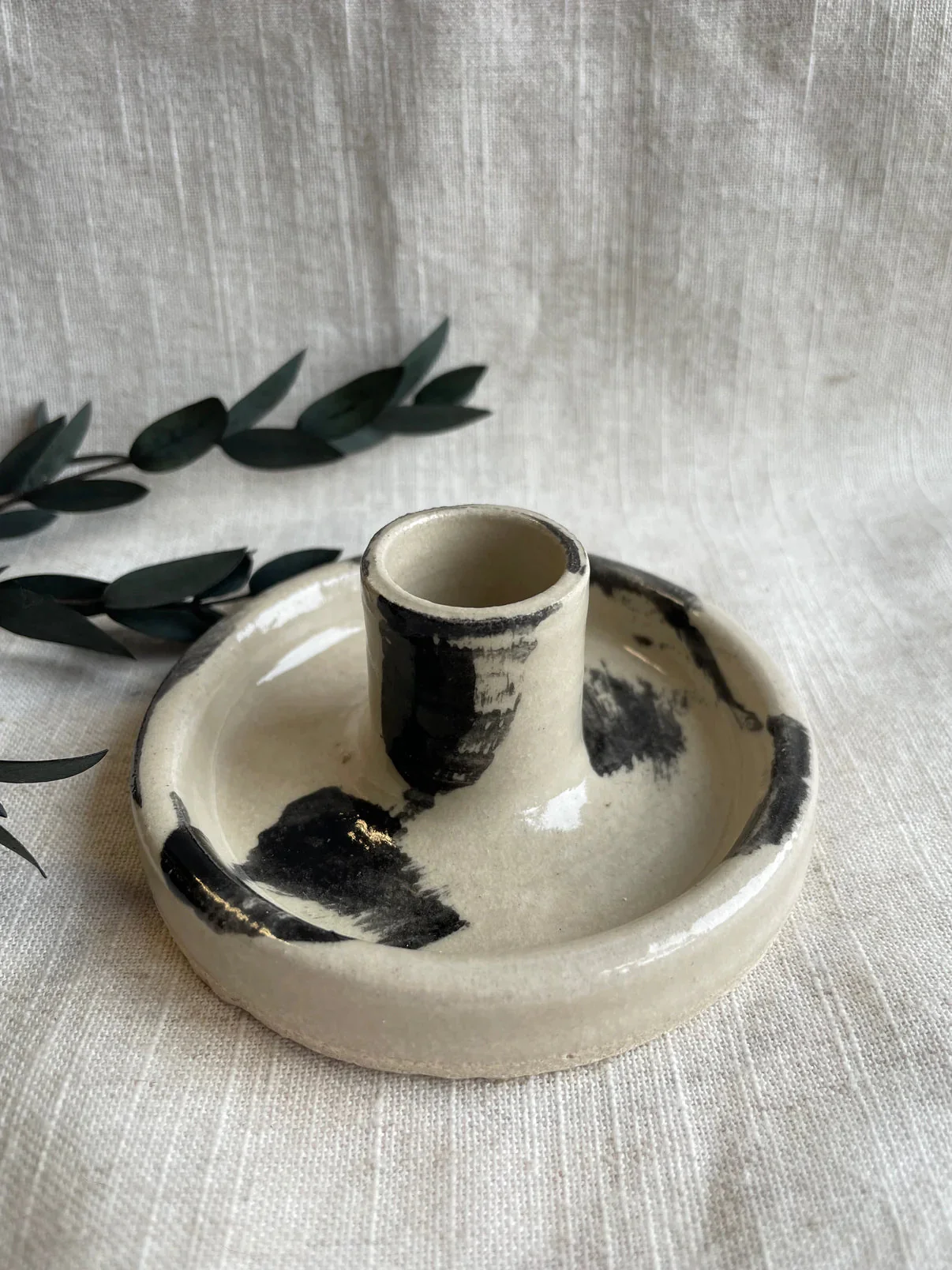 The Maker's Mark Ceramic Candlestick Holder - Image 3