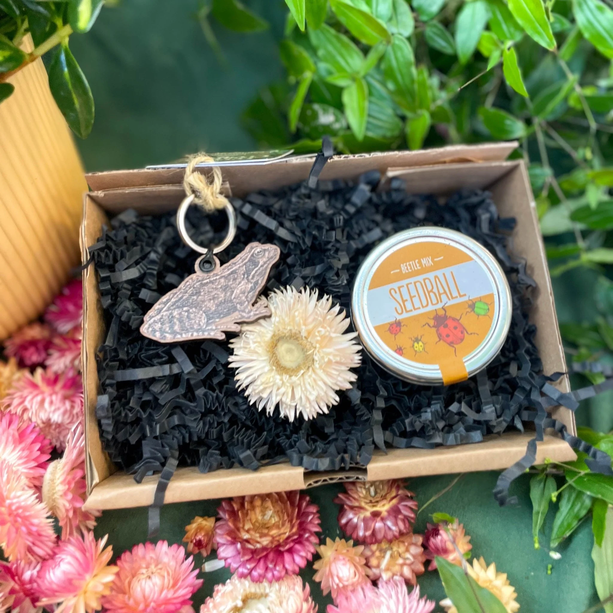The Nature Lover Mini Gift Set - Wooden Keyring and Wildflower Seeds - Choose your own! - Image 10