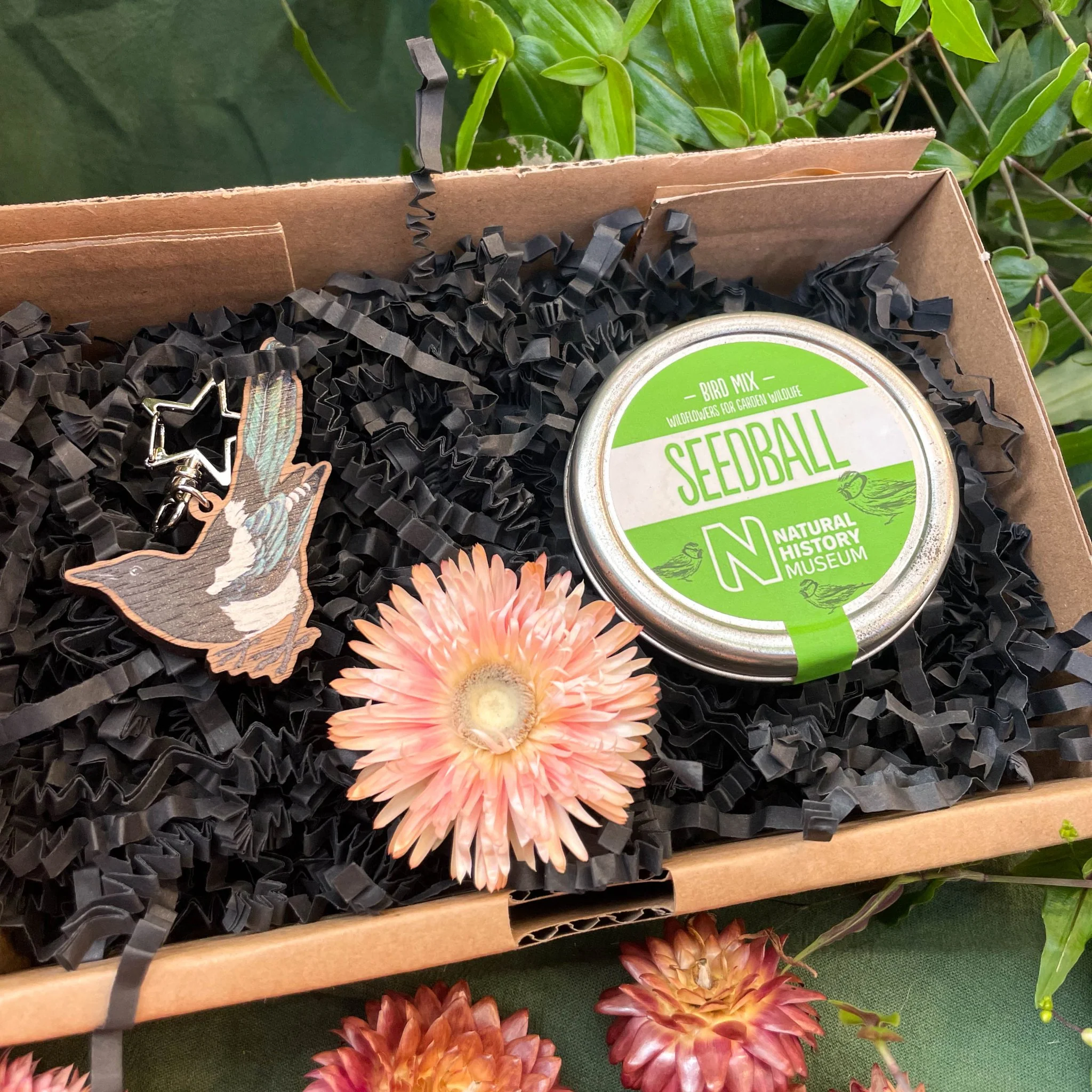 The Nature Lover Mini Gift Set - Wooden Keyring and Wildflower Seeds - Choose your own! - Image 7