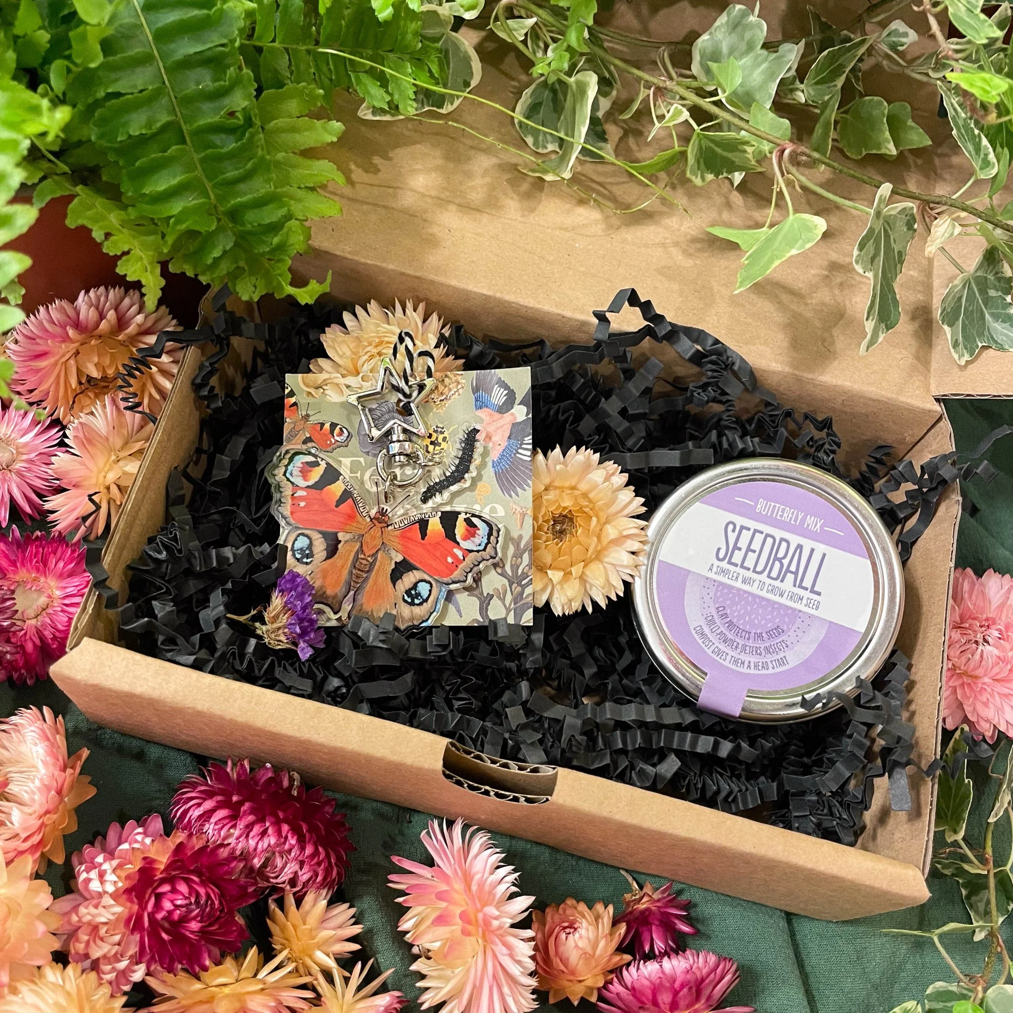The Nature Lover Mini Gift Set - Keyring and Wildflower Seeds - Choose your own! - Image 4