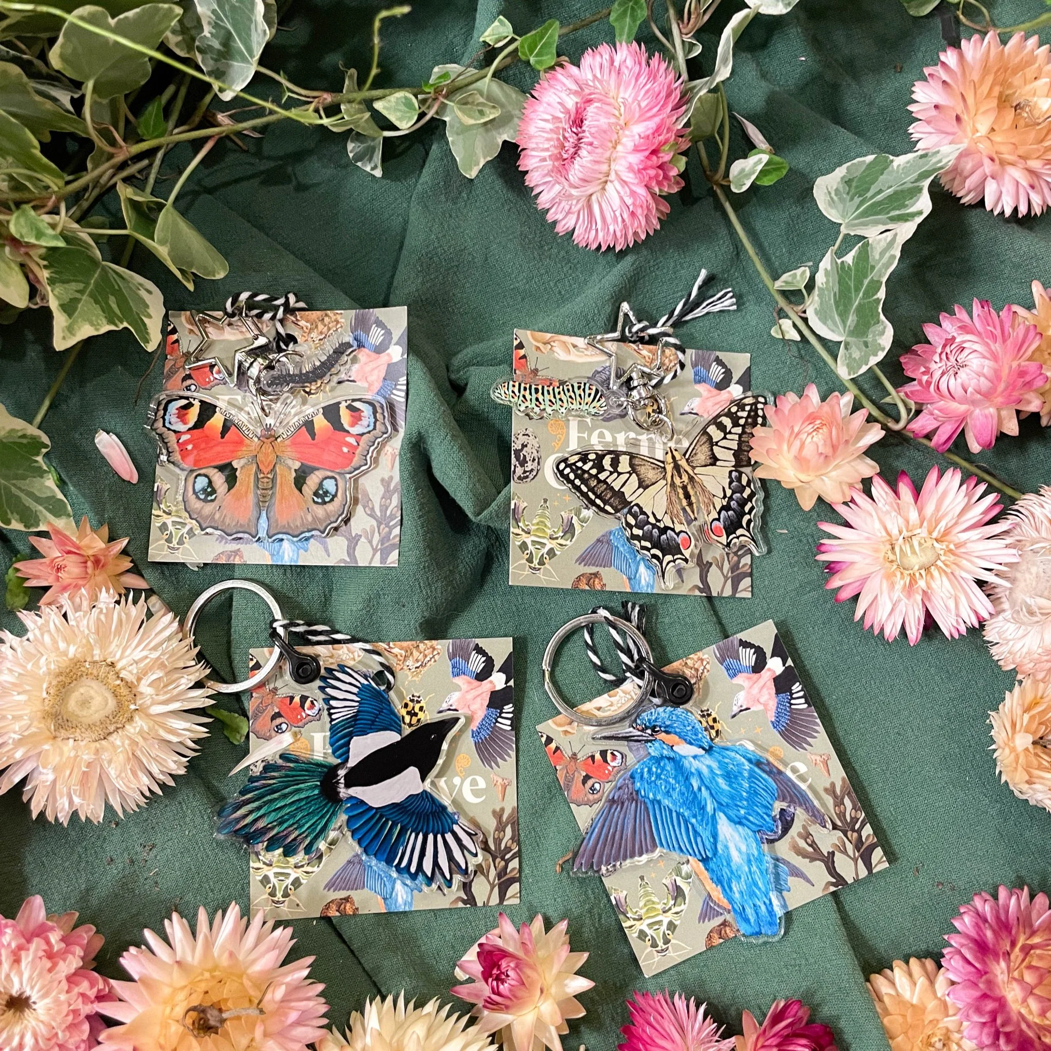 The Nature Lover Mini Gift Set - Keyring and Wildflower Seeds - Choose your own! - Image 6